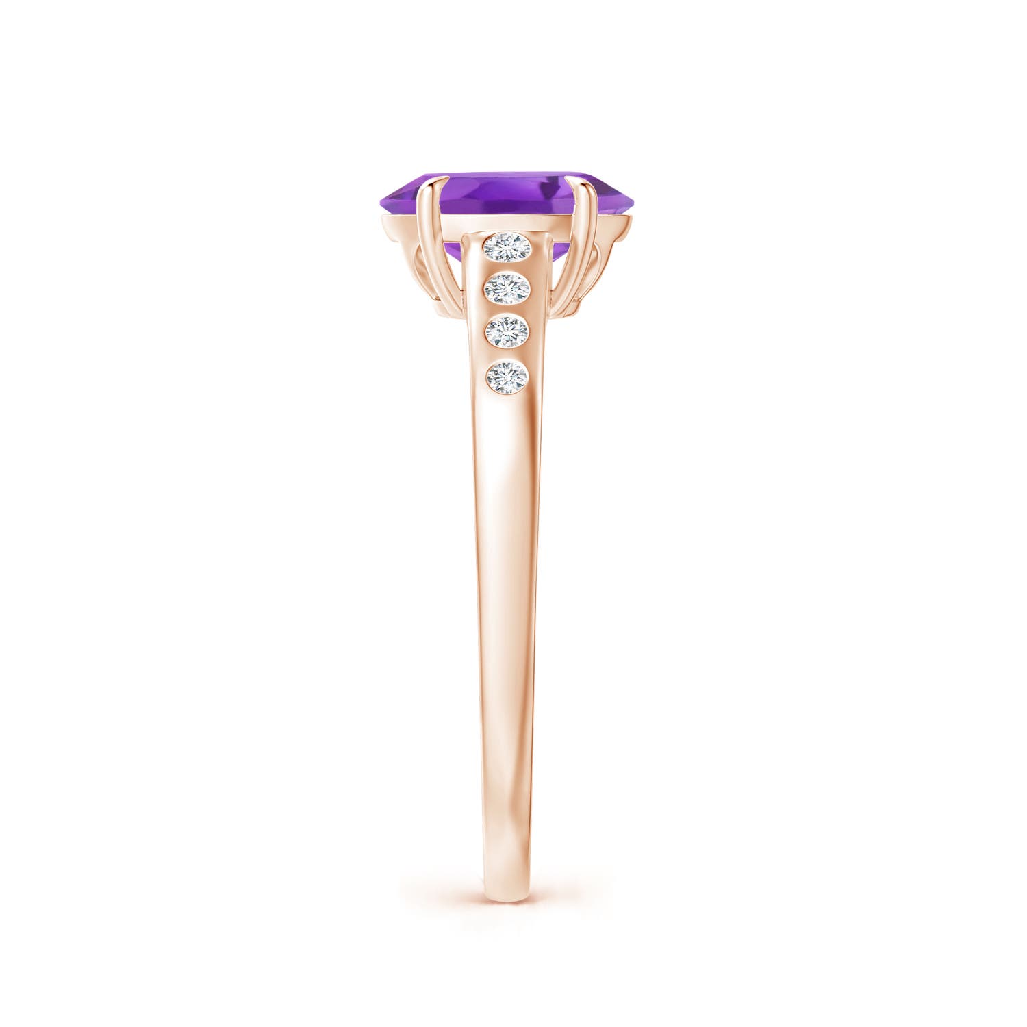 AA - Amethyst / 1.31 CT / 14 KT Rose Gold