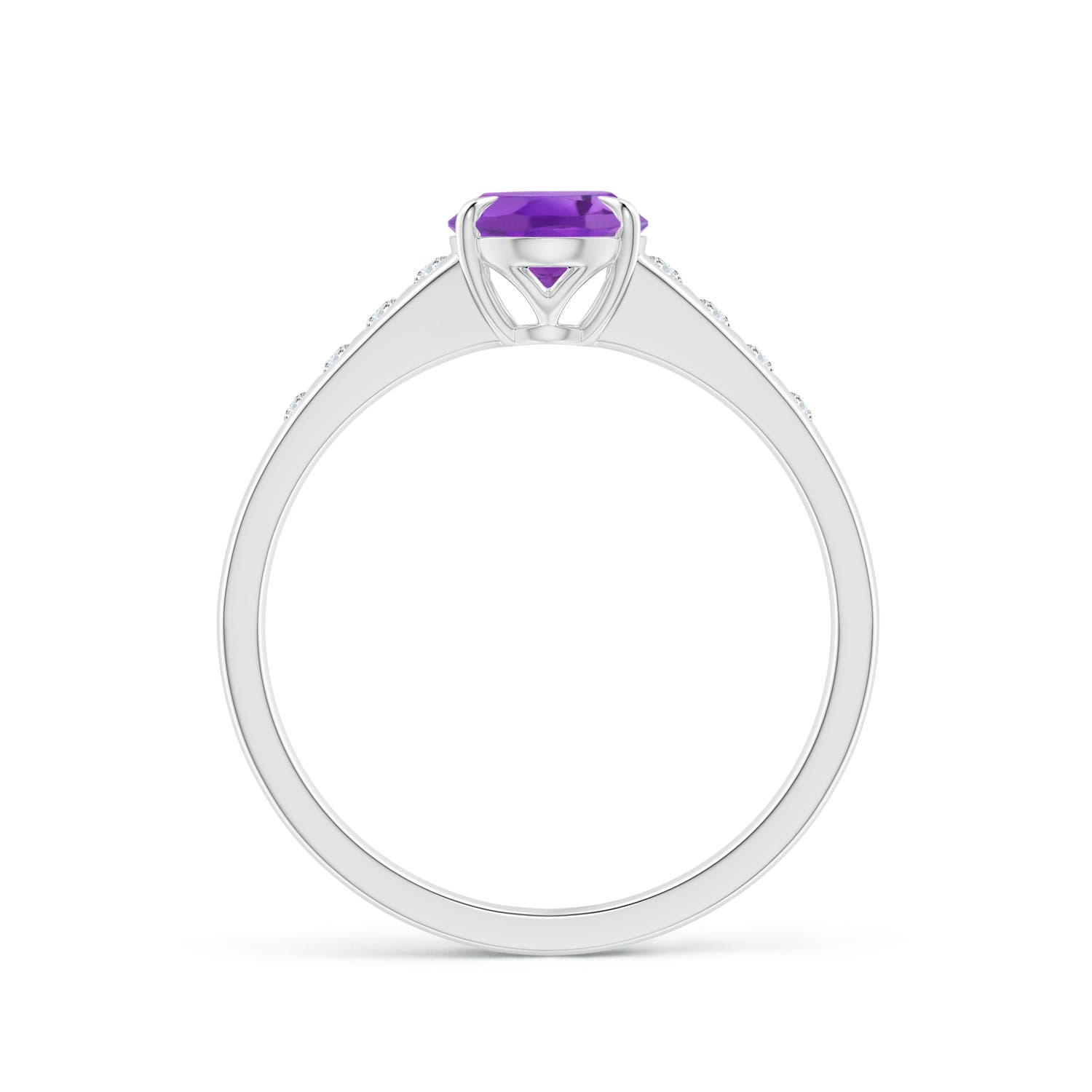 AA - Amethyst / 1.31 CT / 14 KT White Gold