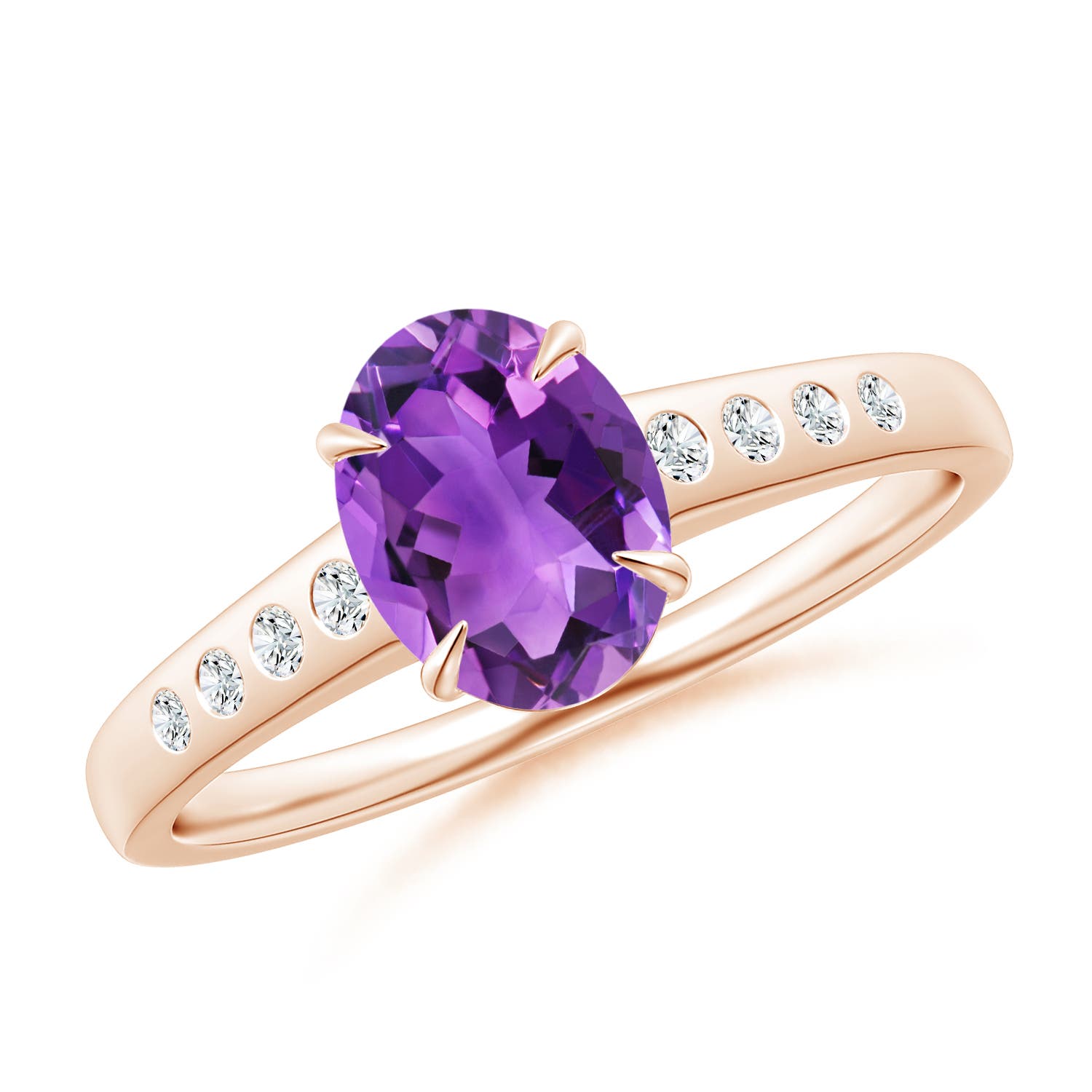 AAA - Amethyst / 1.31 CT / 14 KT Rose Gold