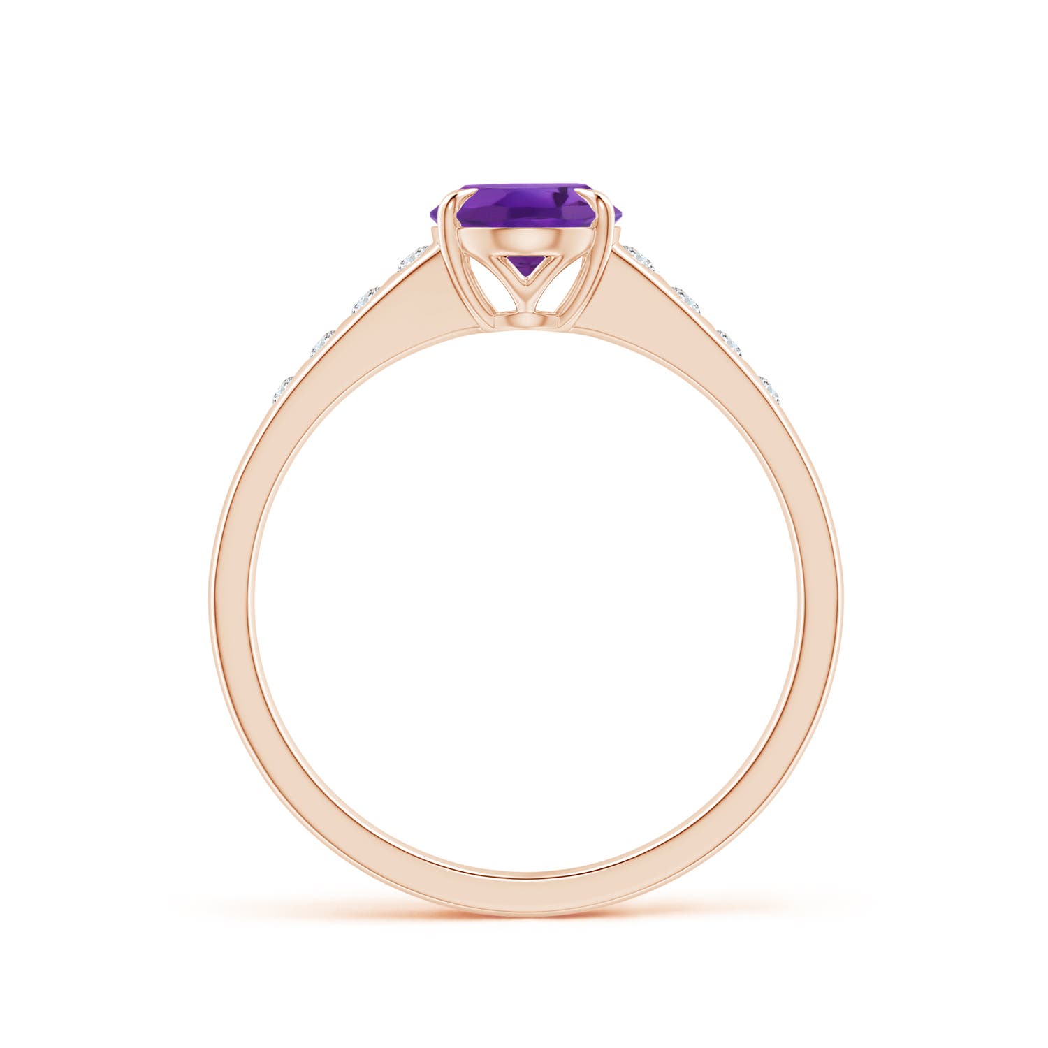 AAA - Amethyst / 1.31 CT / 14 KT Rose Gold