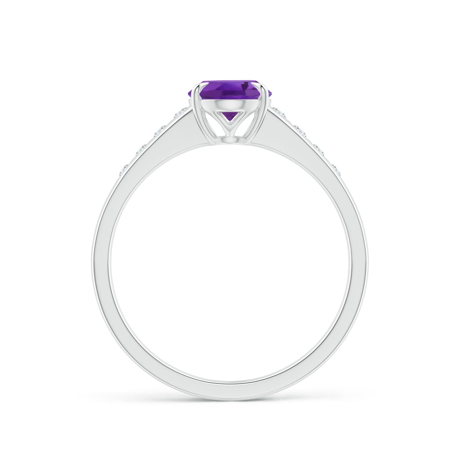 AAA - Amethyst / 1.31 CT / 14 KT White Gold