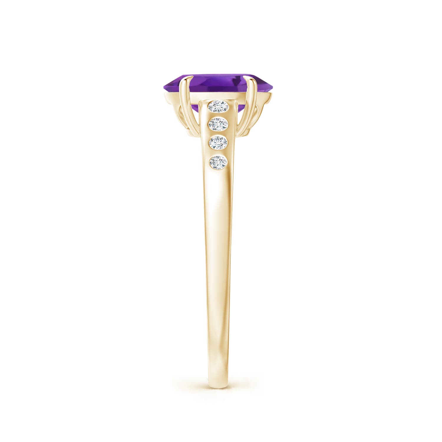 AAA - Amethyst / 1.31 CT / 14 KT Yellow Gold