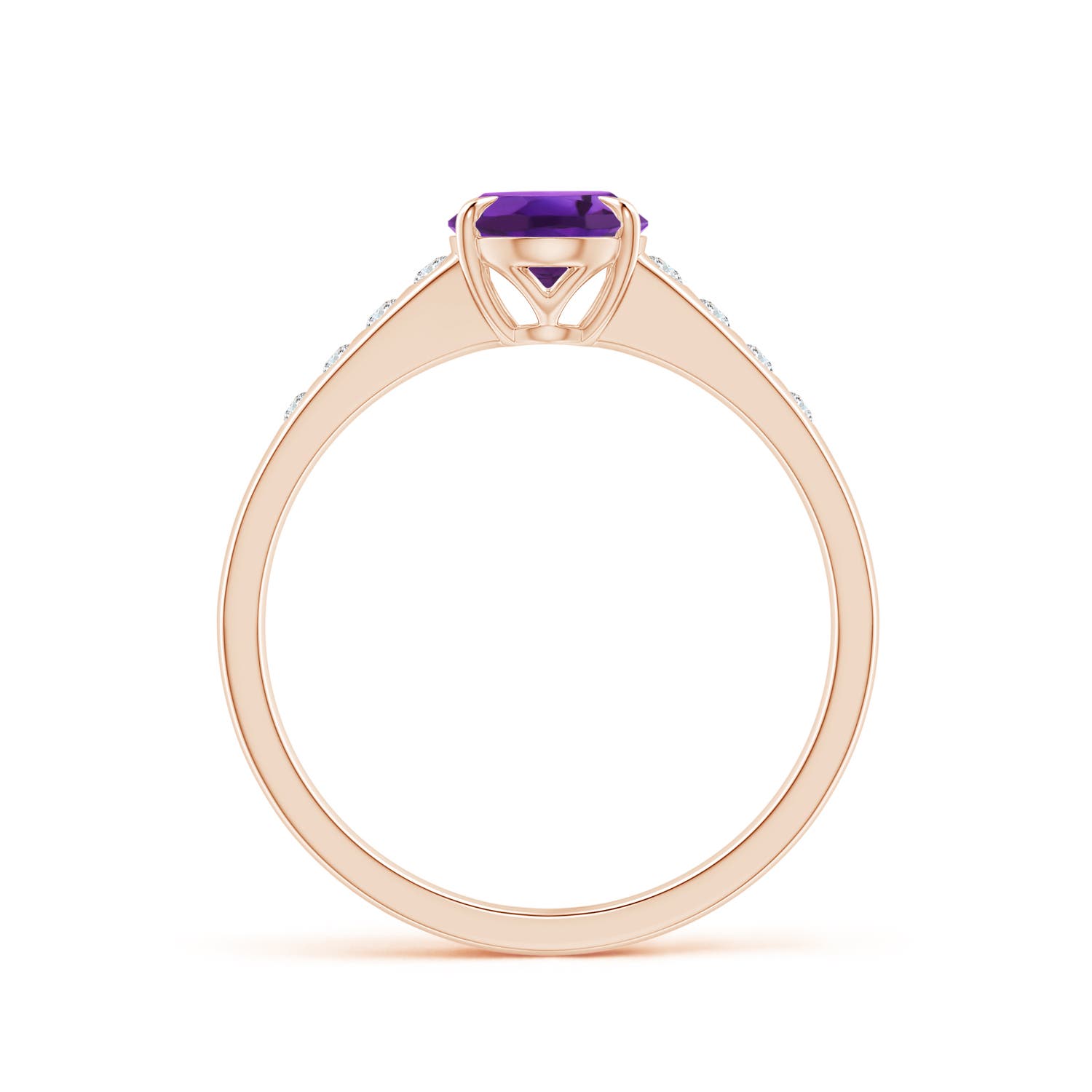 AAAA - Amethyst / 1.31 CT / 14 KT Rose Gold