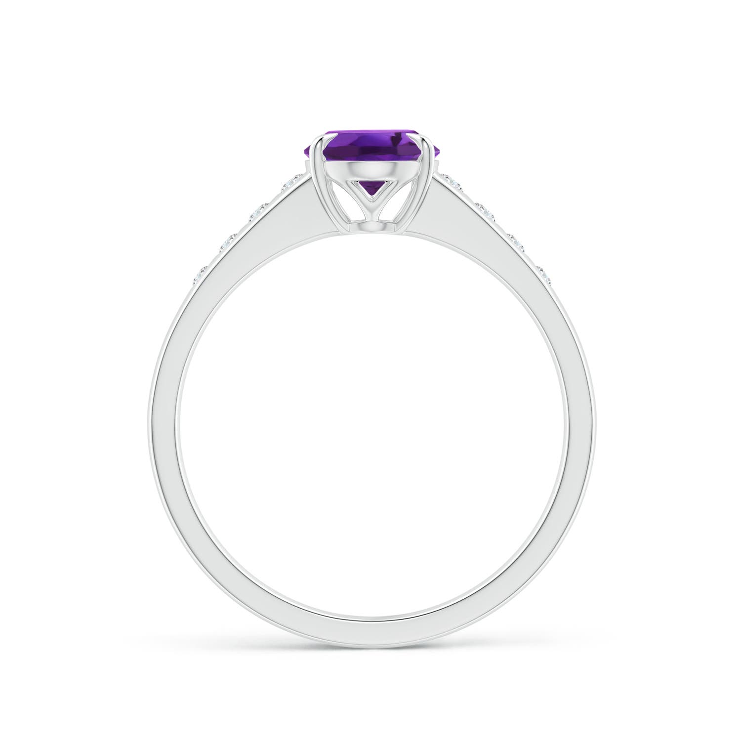 AAAA - Amethyst / 1.31 CT / 14 KT White Gold