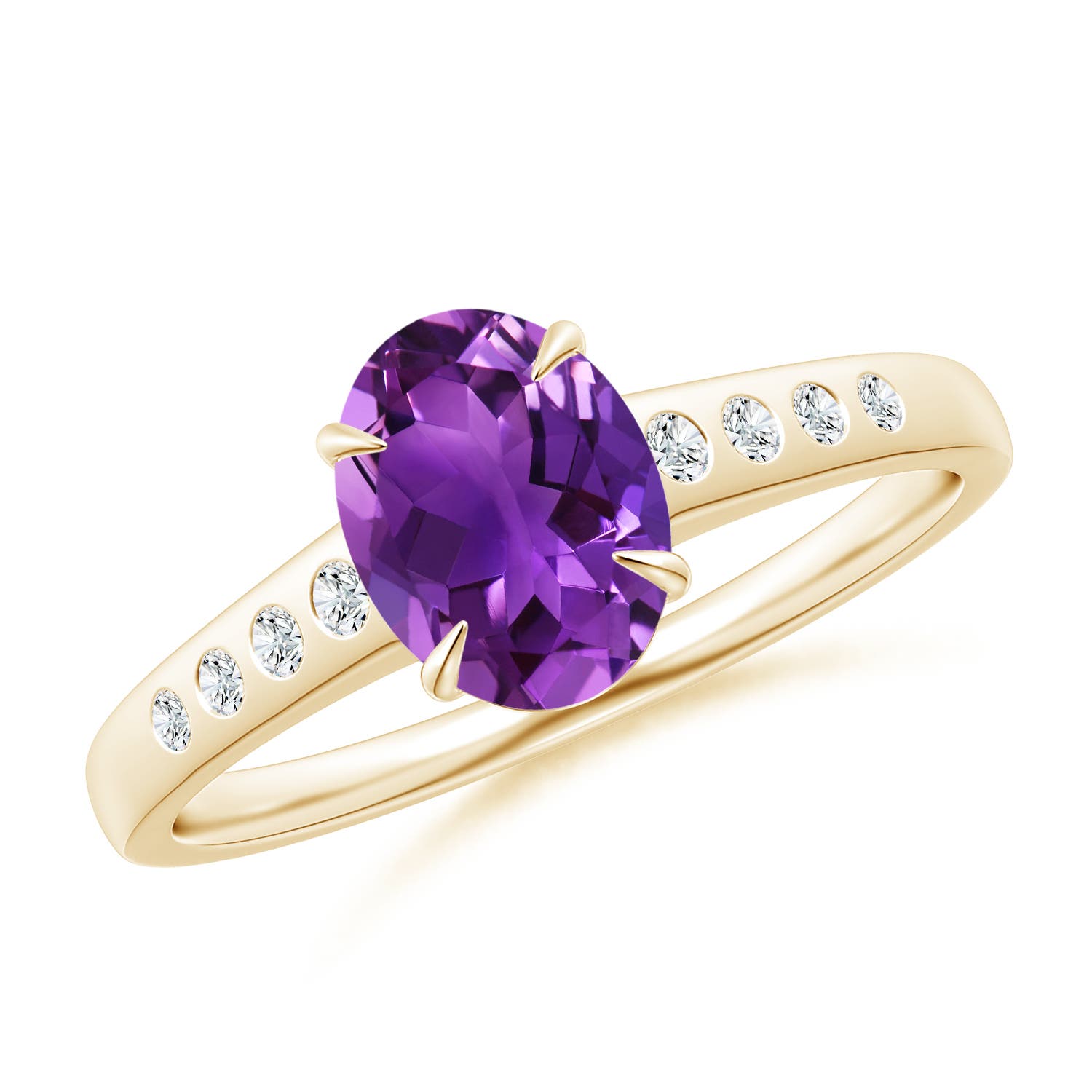 AAAA - Amethyst / 1.31 CT / 14 KT Yellow Gold