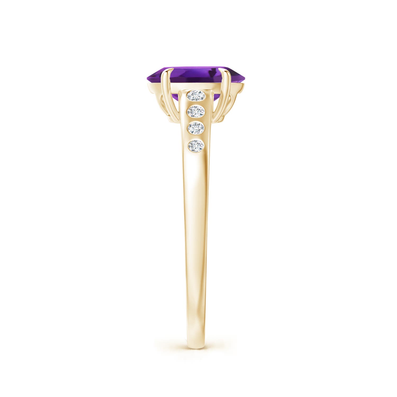 AAAA - Amethyst / 1.31 CT / 14 KT Yellow Gold