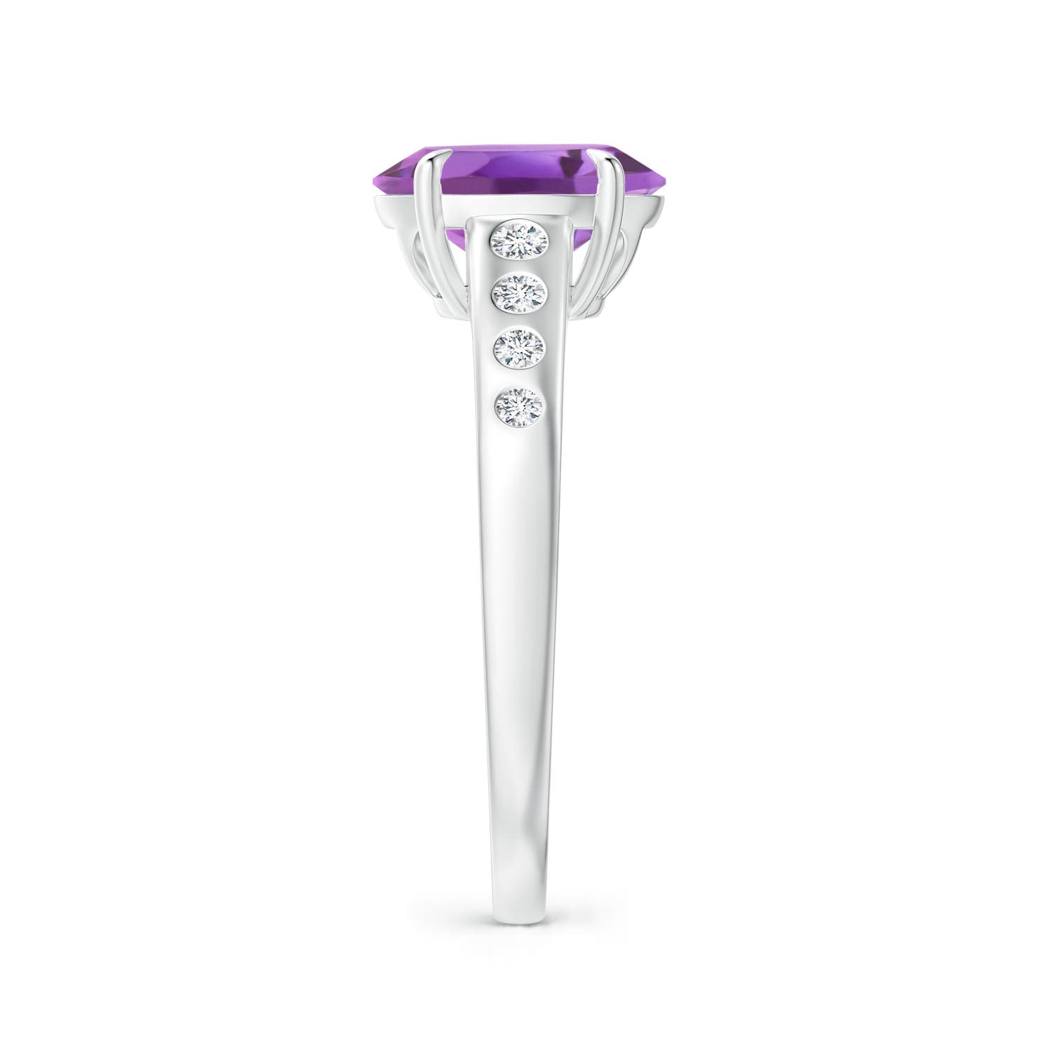 A - Amethyst / 1.79 CT / 14 KT White Gold