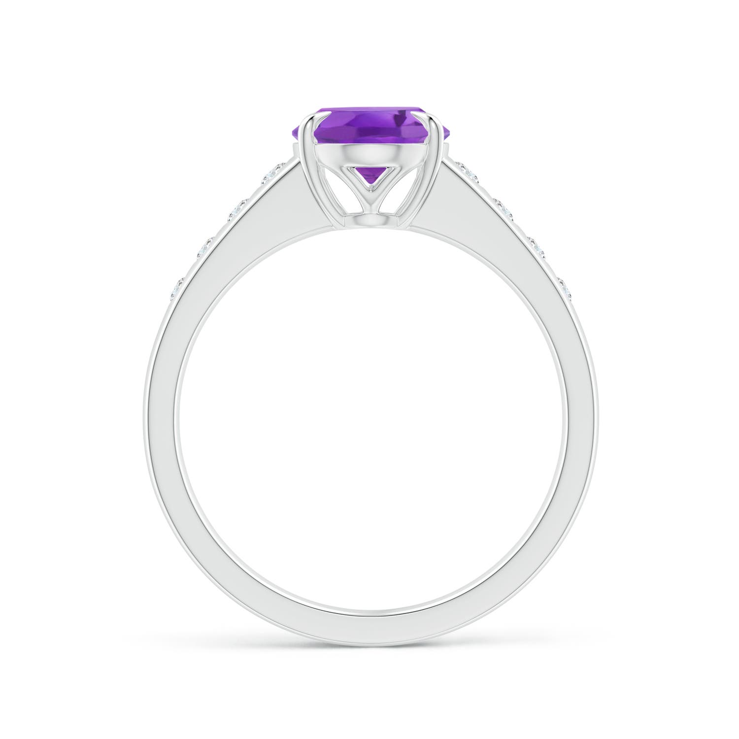 AA - Amethyst / 1.79 CT / 14 KT White Gold