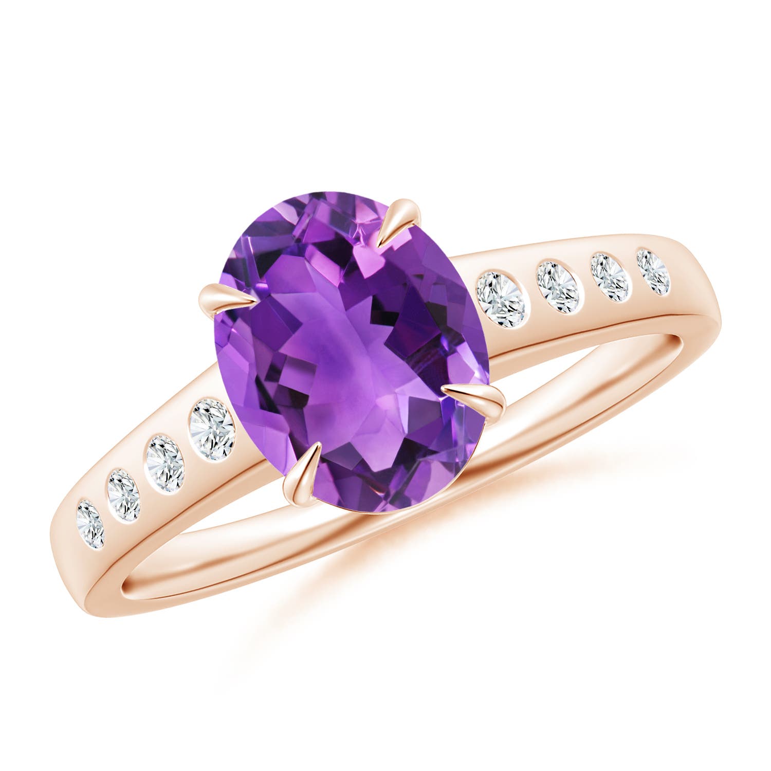 AAA - Amethyst / 1.79 CT / 14 KT Rose Gold