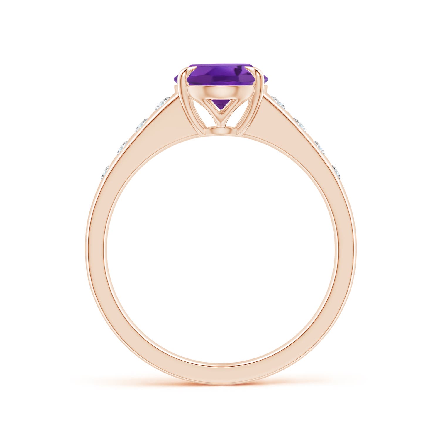 AAA - Amethyst / 1.79 CT / 14 KT Rose Gold