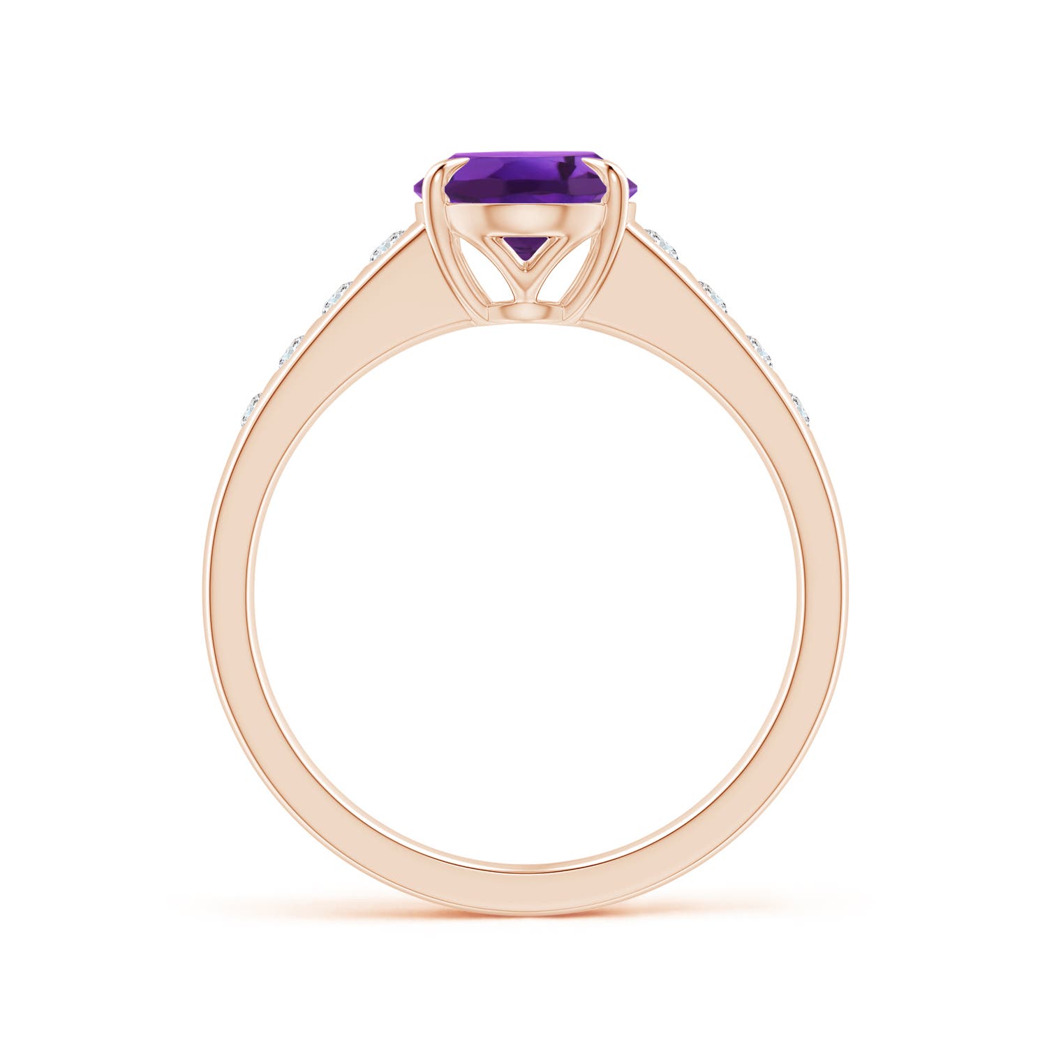 AAAA - Amethyst / 1.79 CT / 14 KT Rose Gold