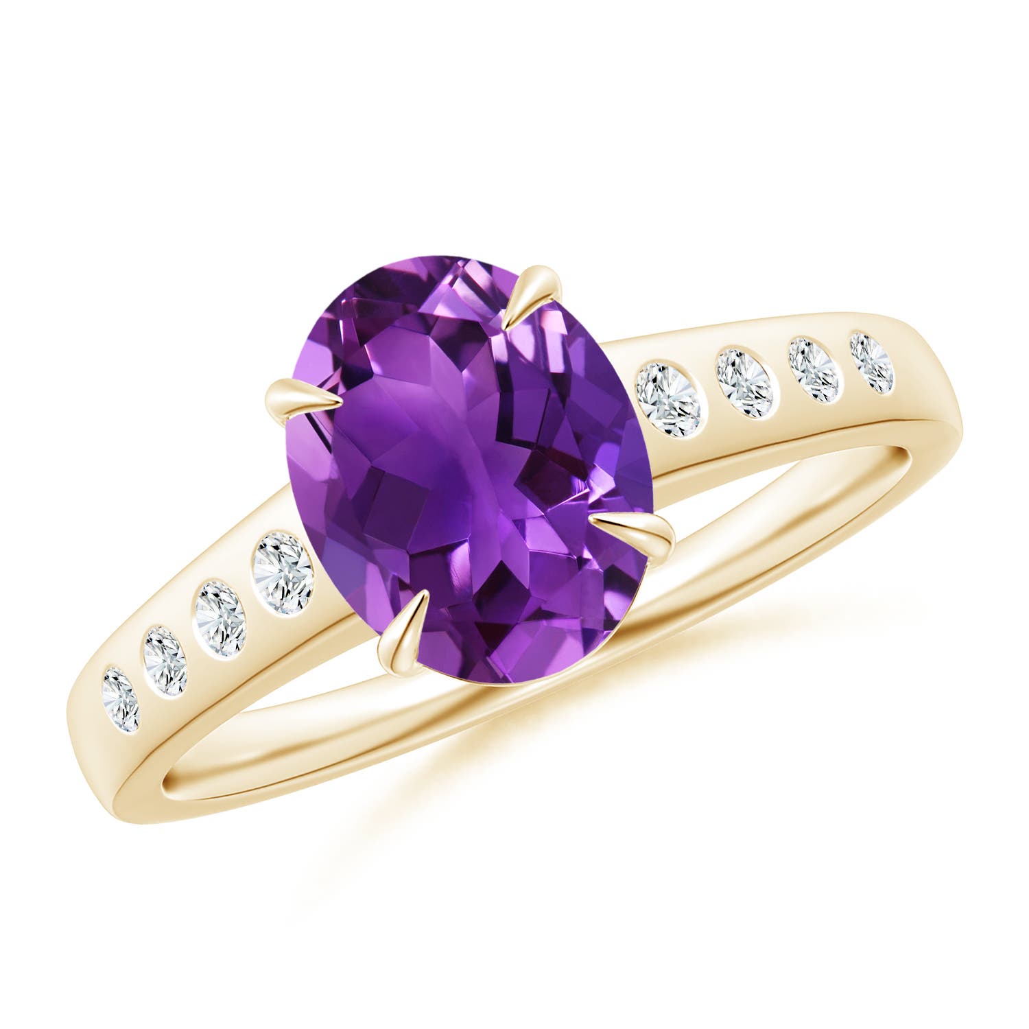 AAAA - Amethyst / 1.79 CT / 14 KT Yellow Gold