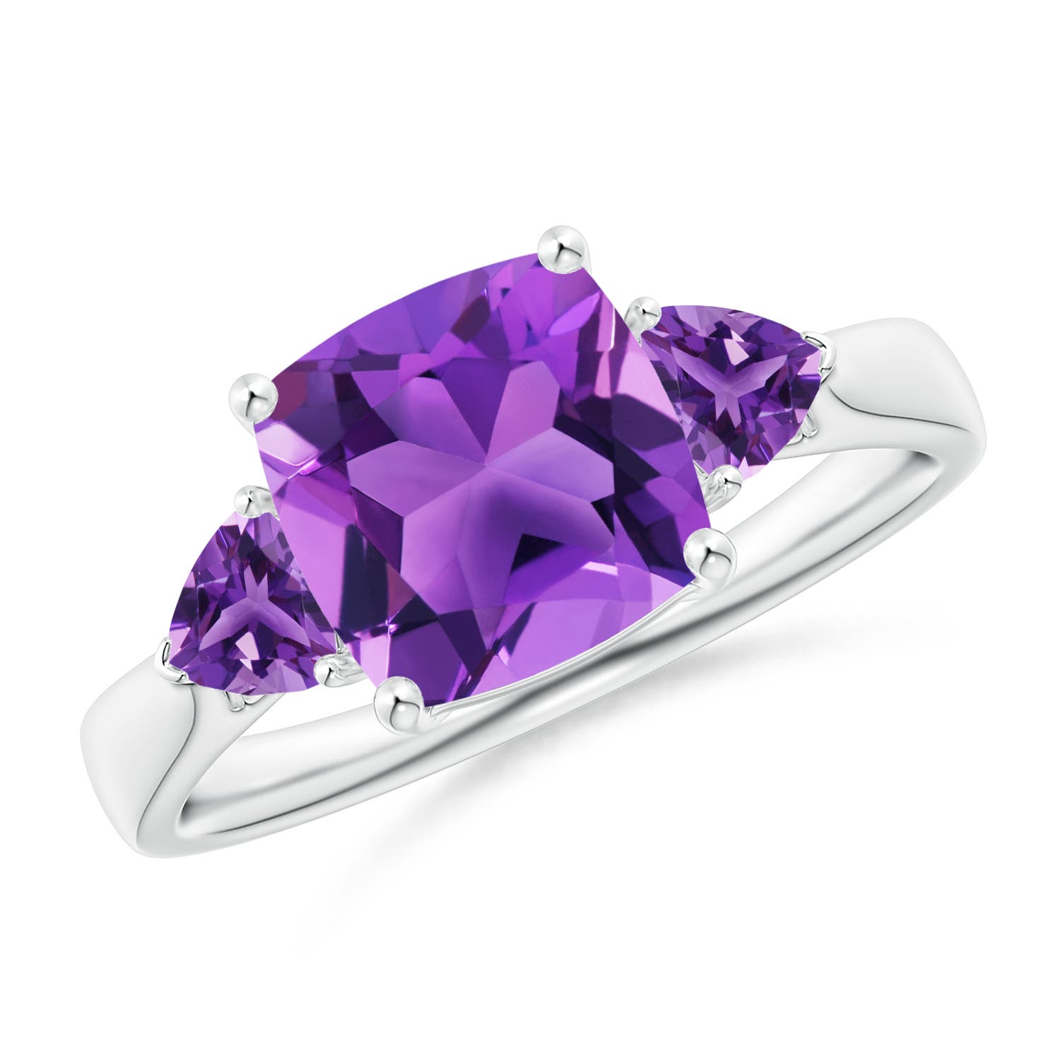 AAA - Amethyst / 2.6 CT / 14 KT White Gold