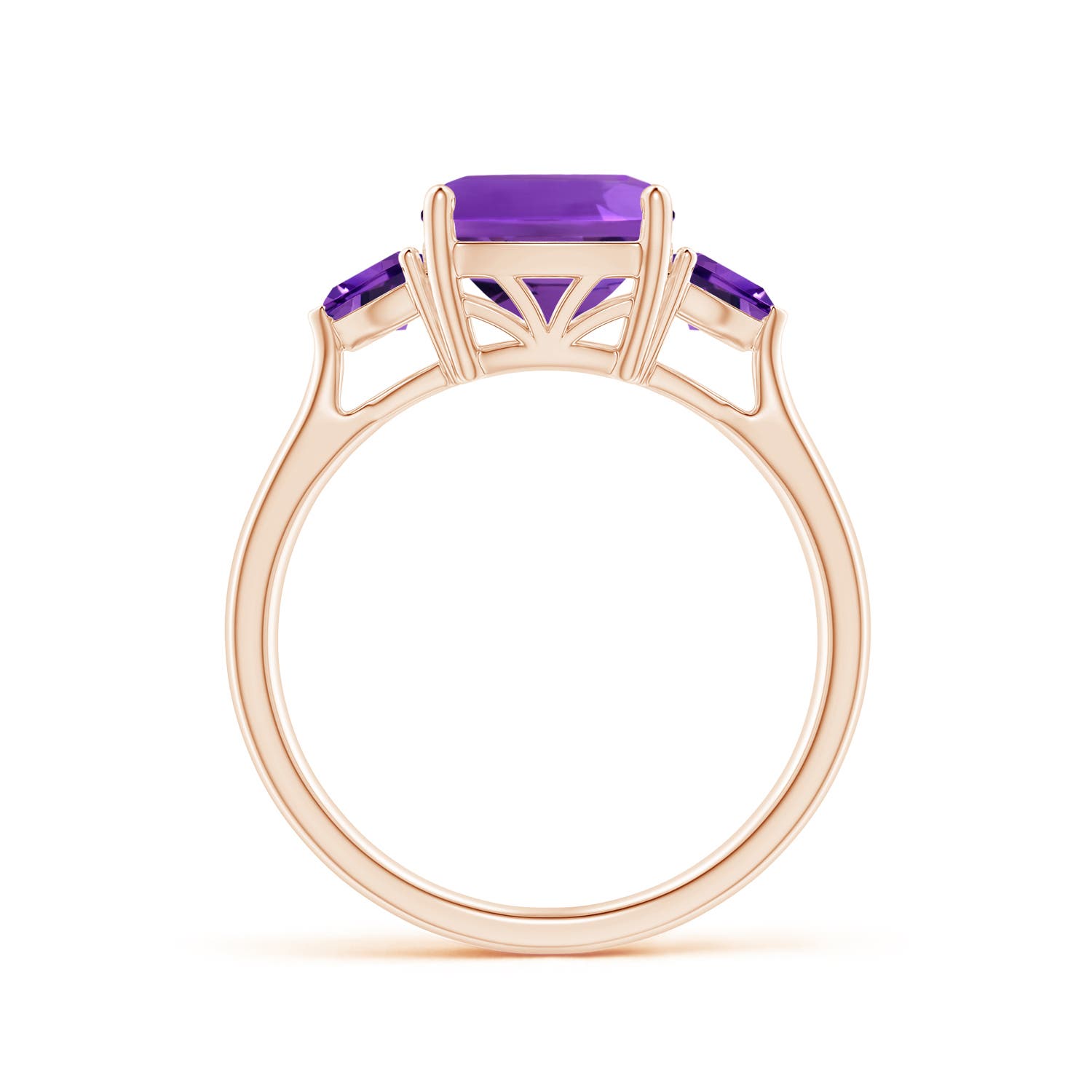 AAAA - Amethyst / 2.6 CT / 14 KT Rose Gold