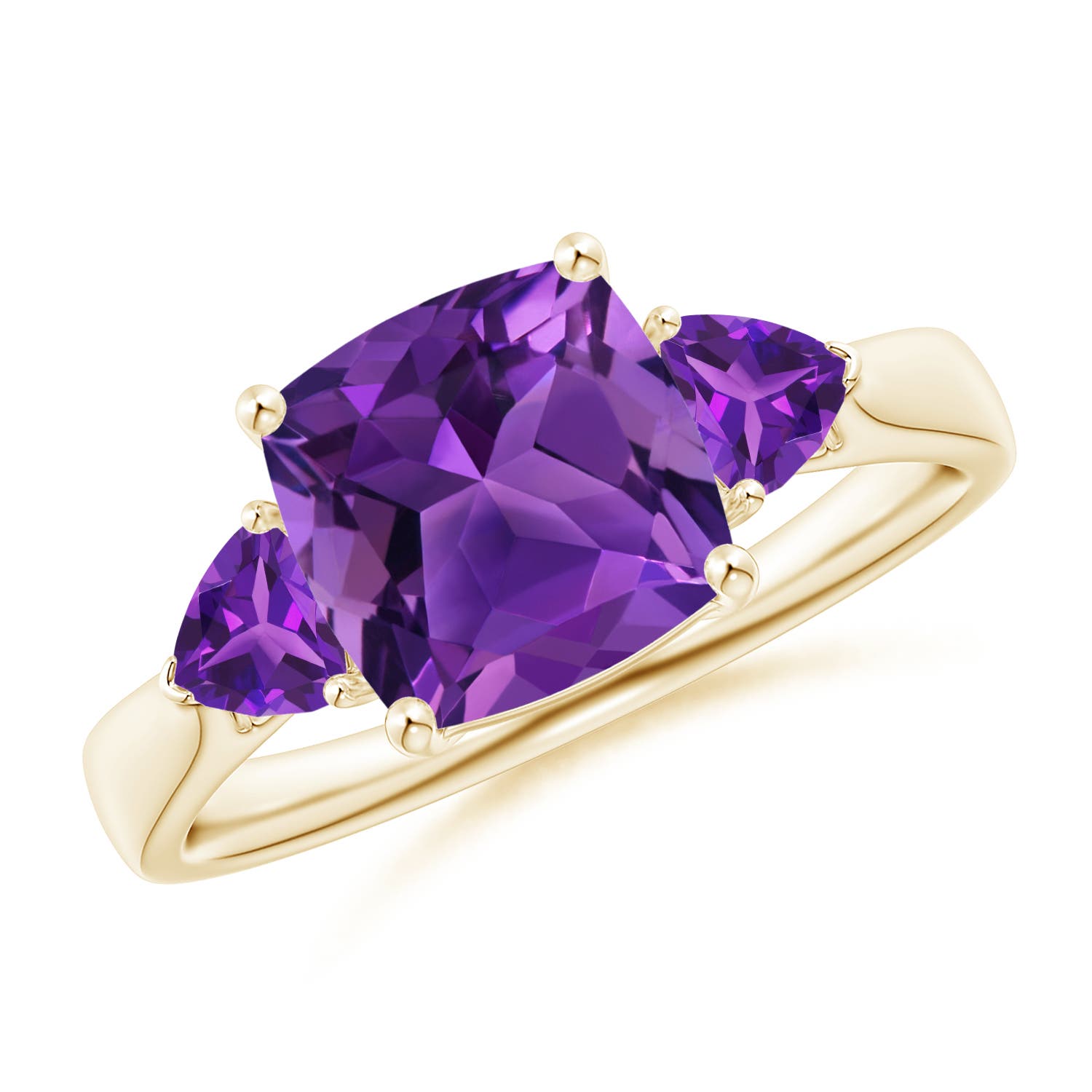 AAAA - Amethyst / 2.6 CT / 14 KT Yellow Gold