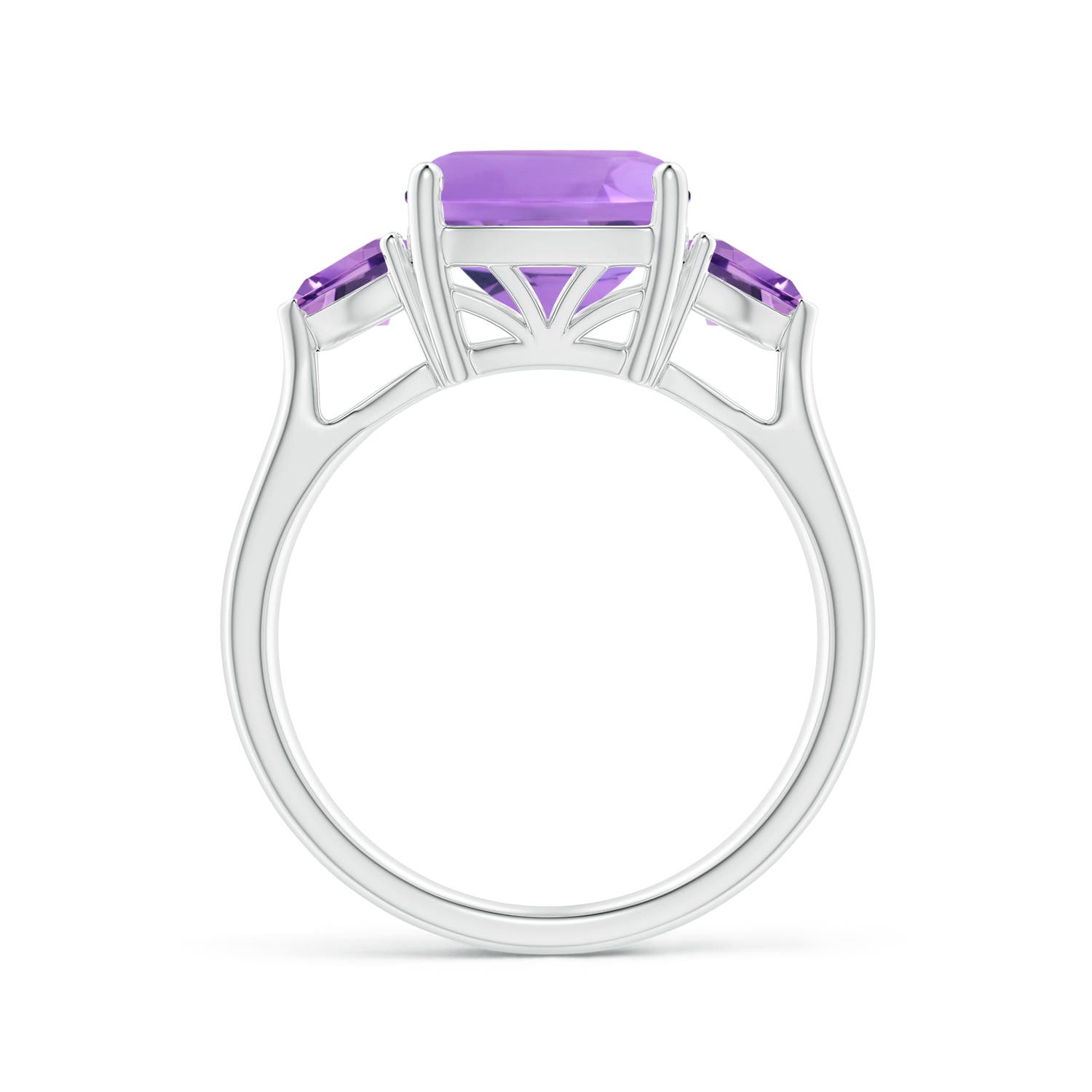 A - Amethyst / 3.9 CT / 14 KT White Gold