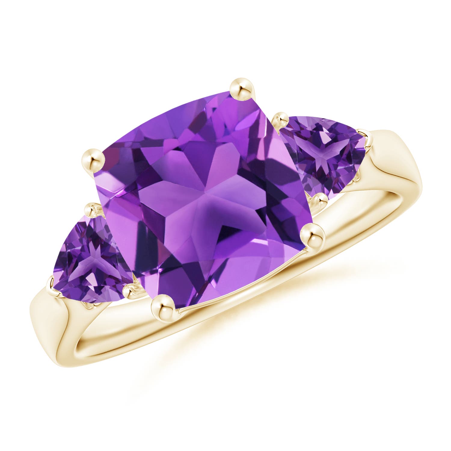 AAA - Amethyst / 3.9 CT / 14 KT Yellow Gold