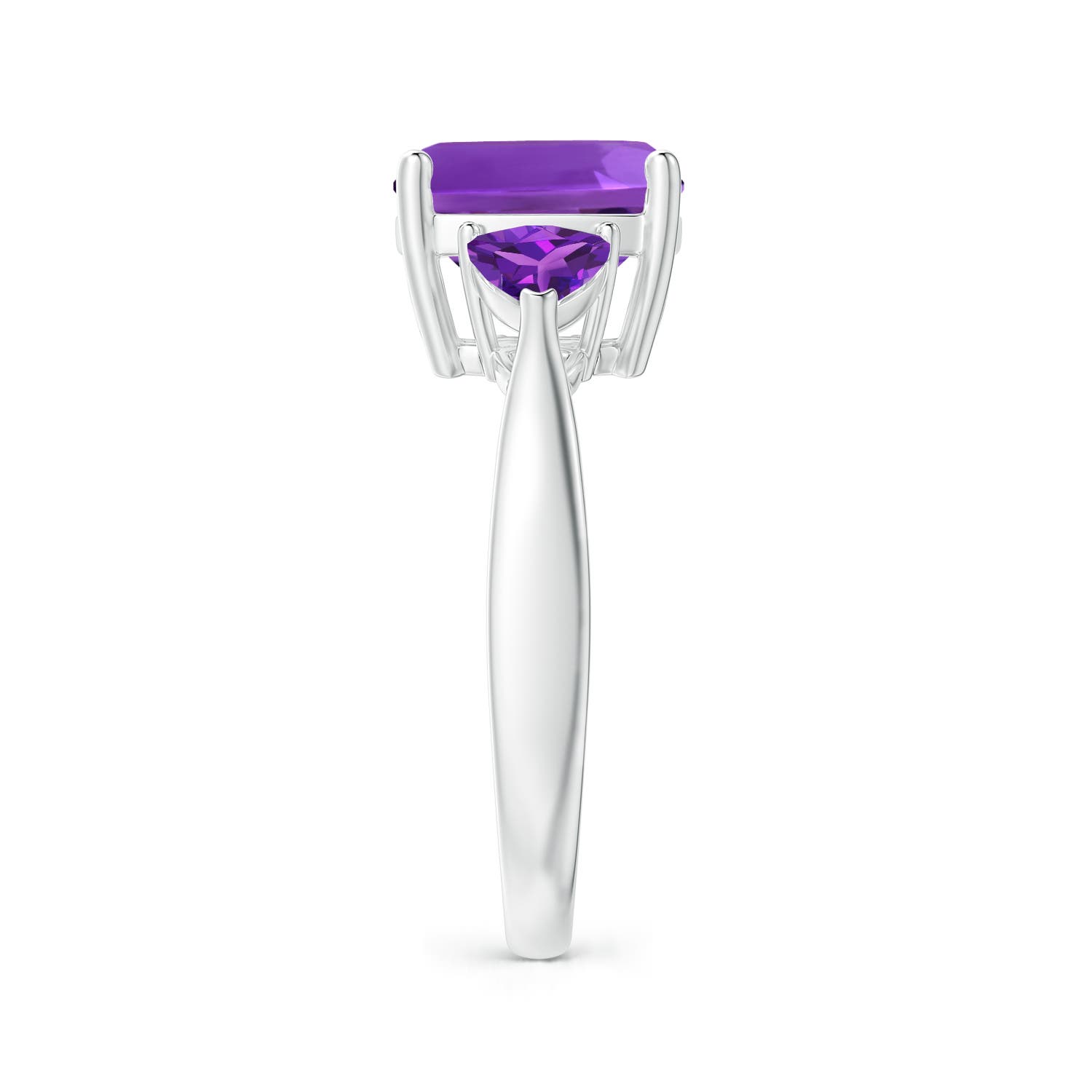 AAAA - Amethyst / 3.9 CT / 14 KT White Gold