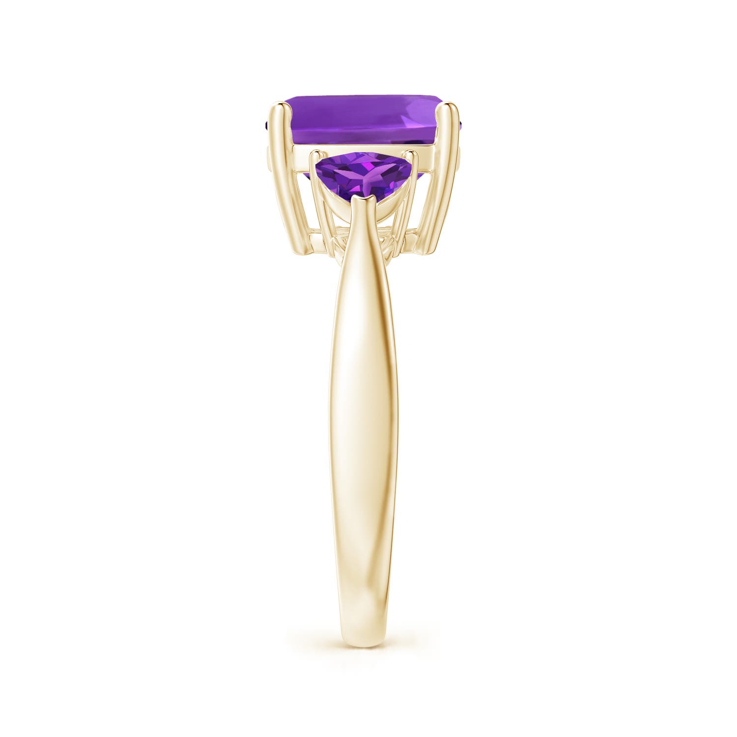 AAAA - Amethyst / 3.9 CT / 14 KT Yellow Gold