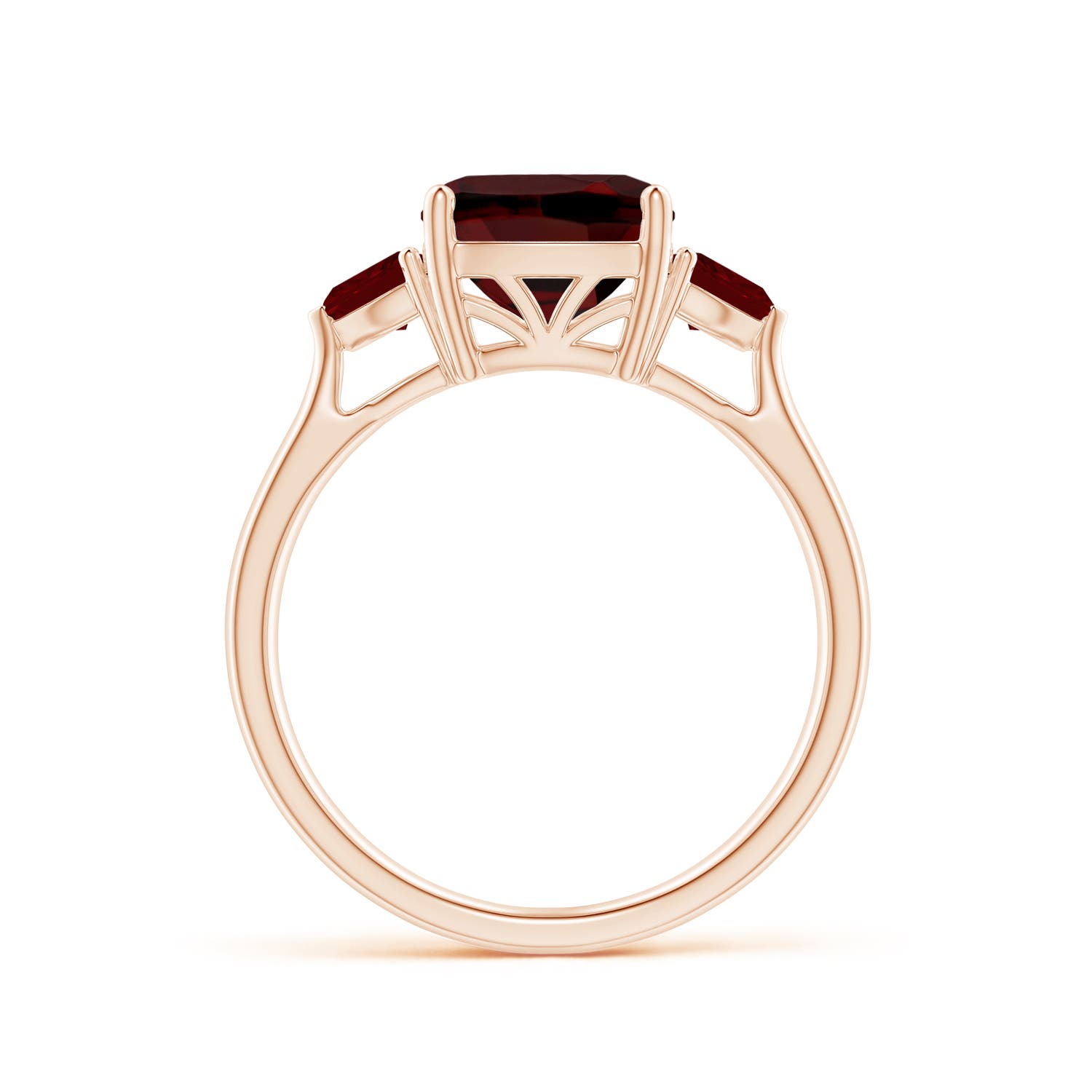 AAA - Garnet / 3 CT / 14 KT Rose Gold