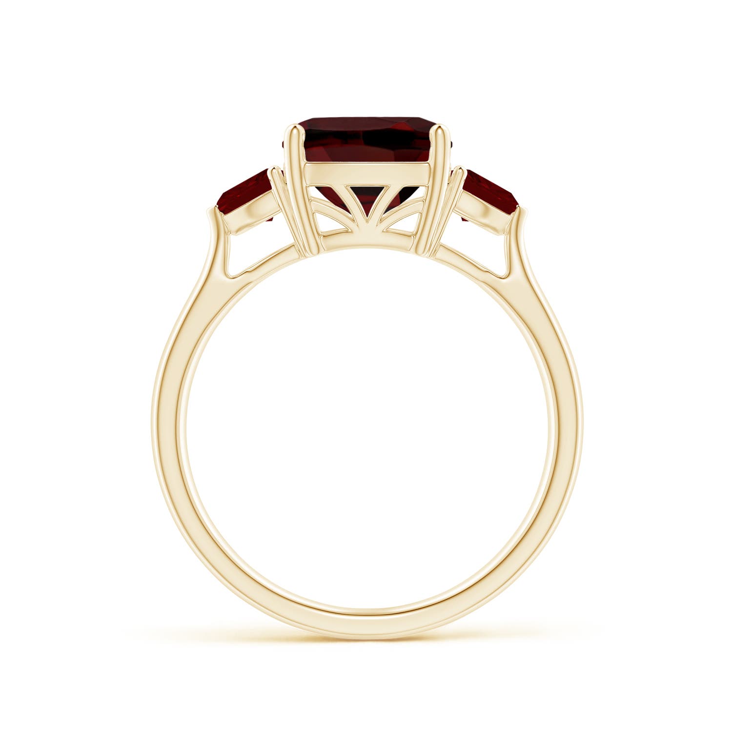 AAA - Garnet / 3 CT / 14 KT Yellow Gold