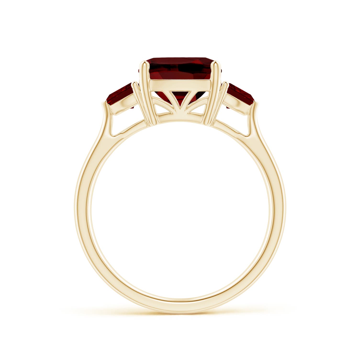 AAAA - Garnet / 3 CT / 14 KT Yellow Gold