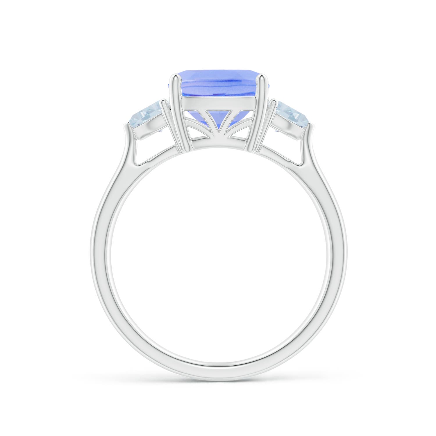 A - Tanzanite / 2.55 CT / 14 KT White Gold