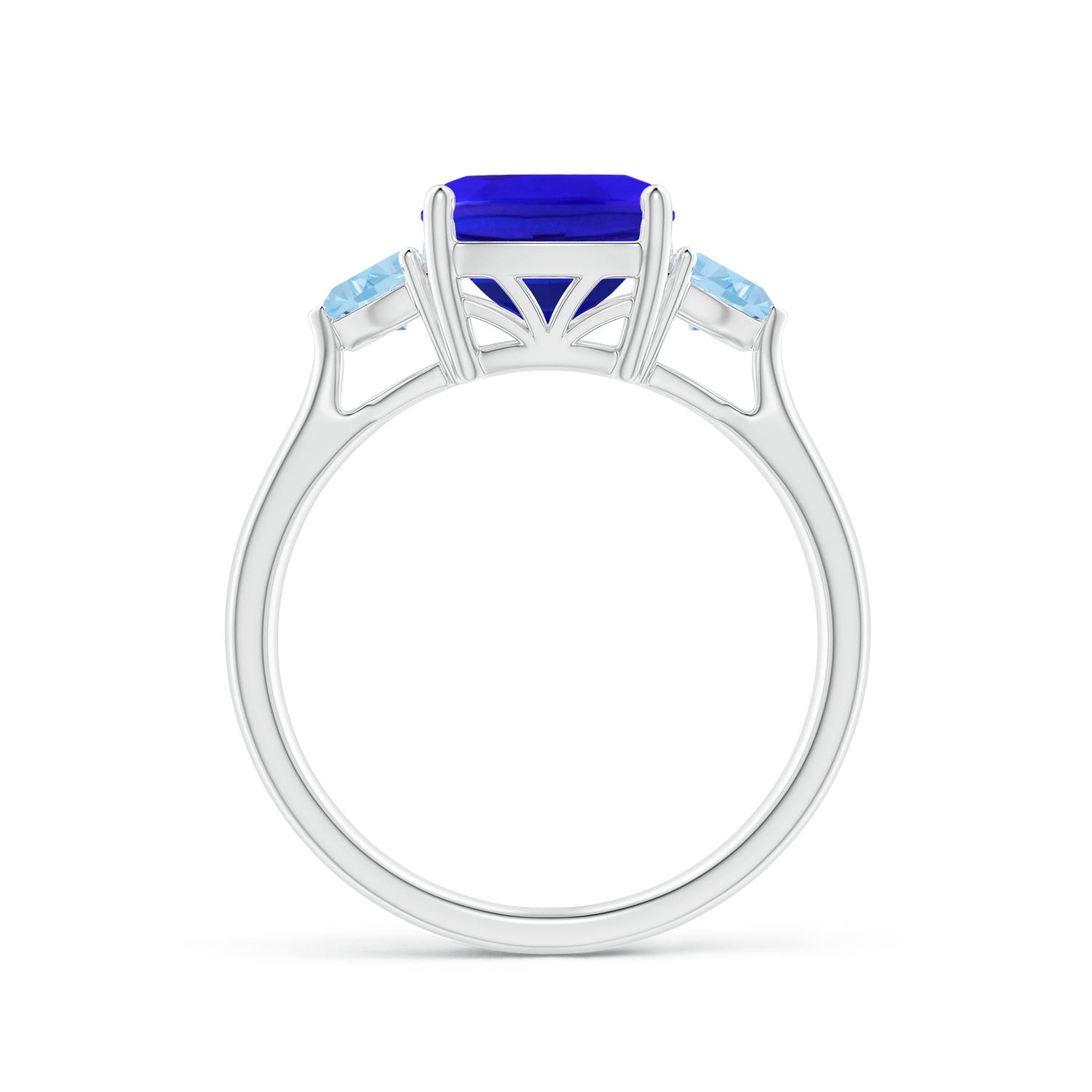 AAA - Tanzanite / 2.55 CT / 14 KT White Gold