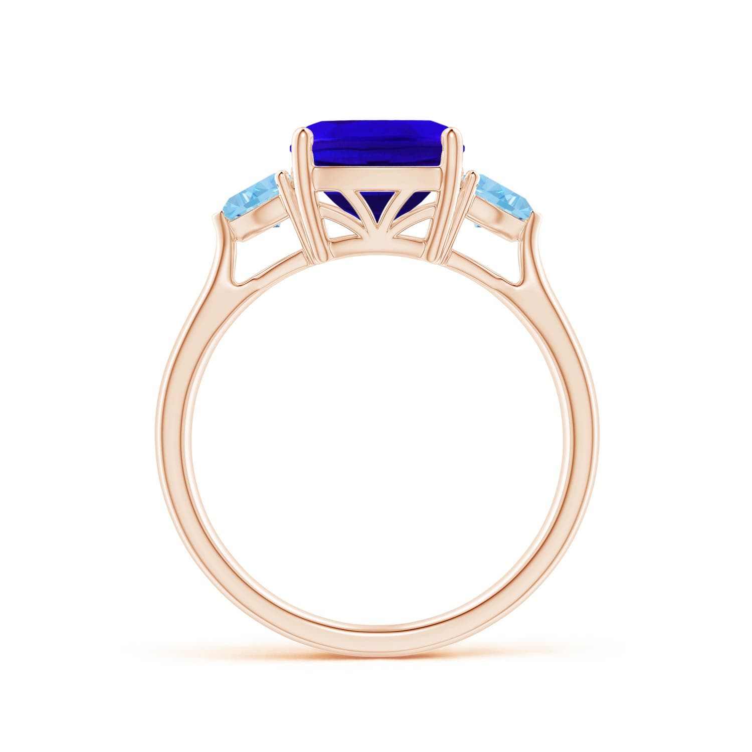 AAAA - Tanzanite / 2.55 CT / 14 KT Rose Gold