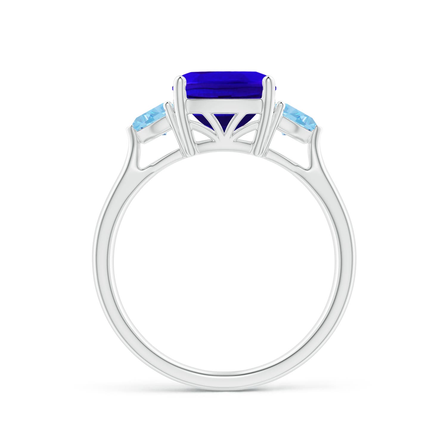 AAAA - Tanzanite / 2.55 CT / 14 KT White Gold