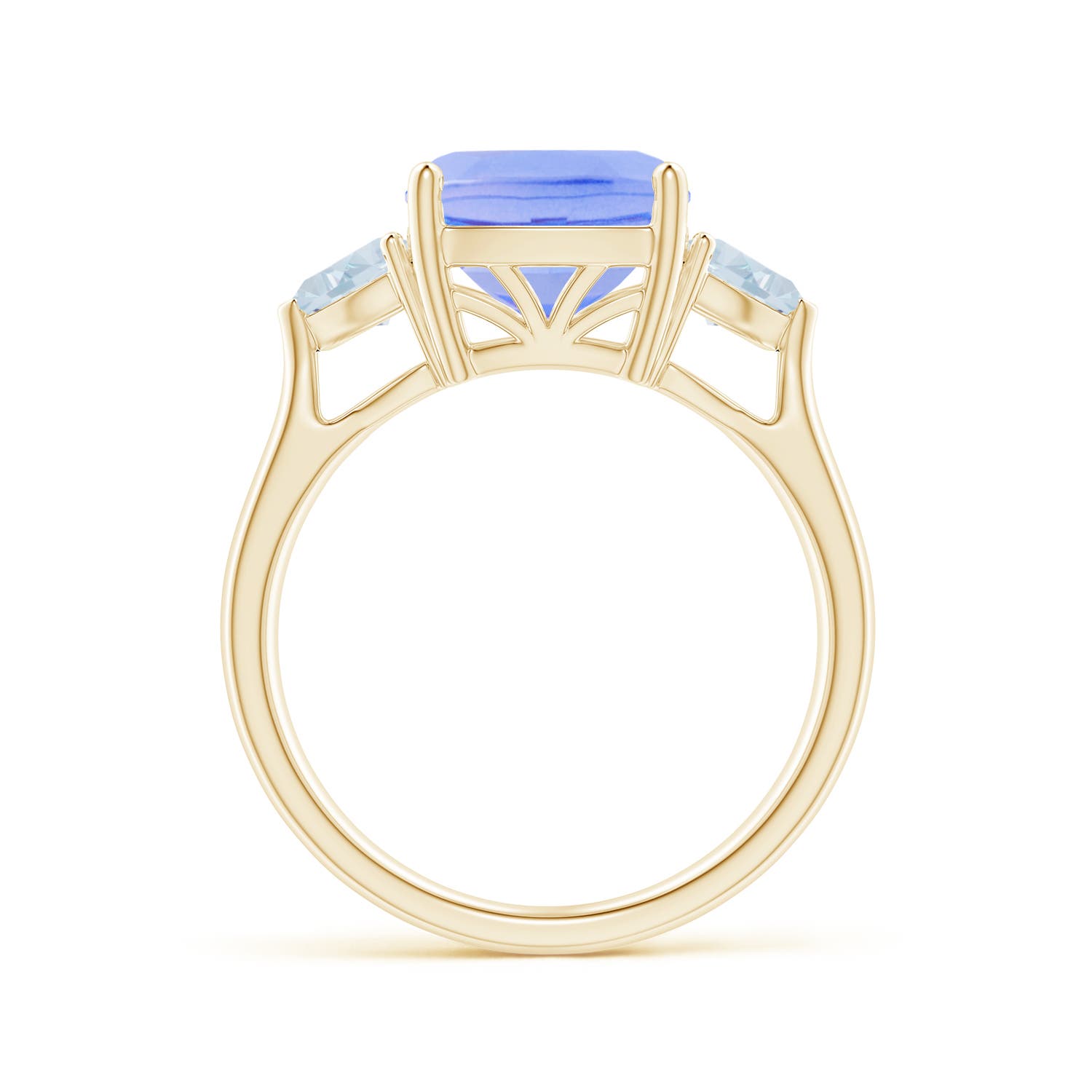 A - Tanzanite / 4.5 CT / 14 KT Yellow Gold