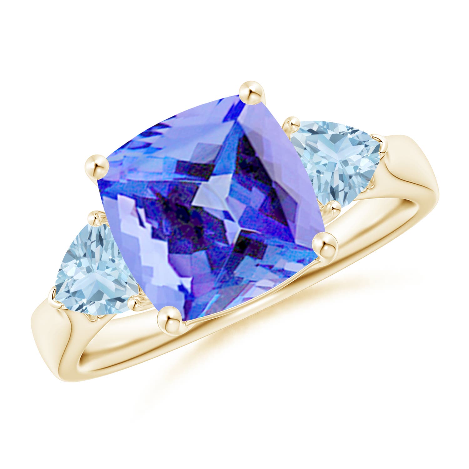 AA - Tanzanite / 4.5 CT / 14 KT Yellow Gold