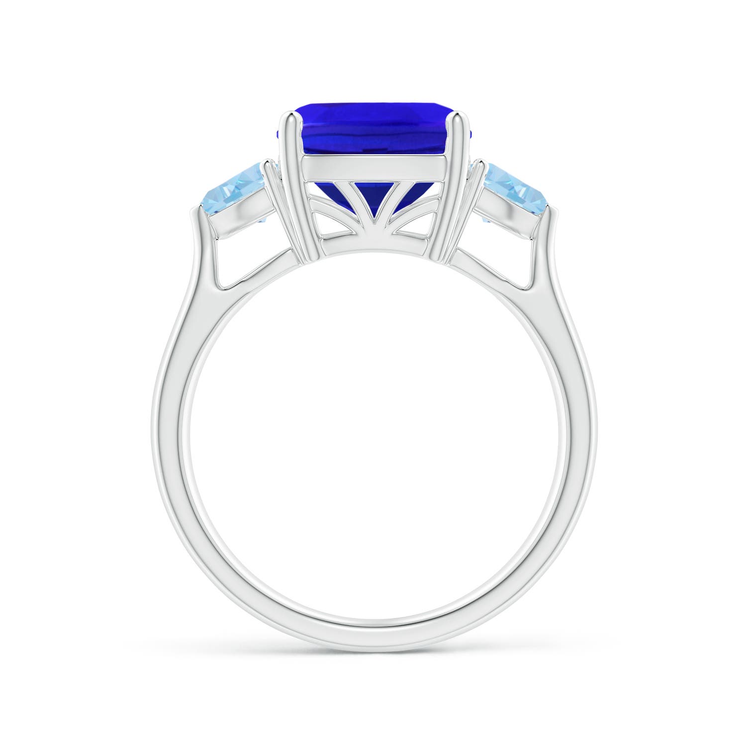 AAA - Tanzanite / 4.5 CT / 14 KT White Gold