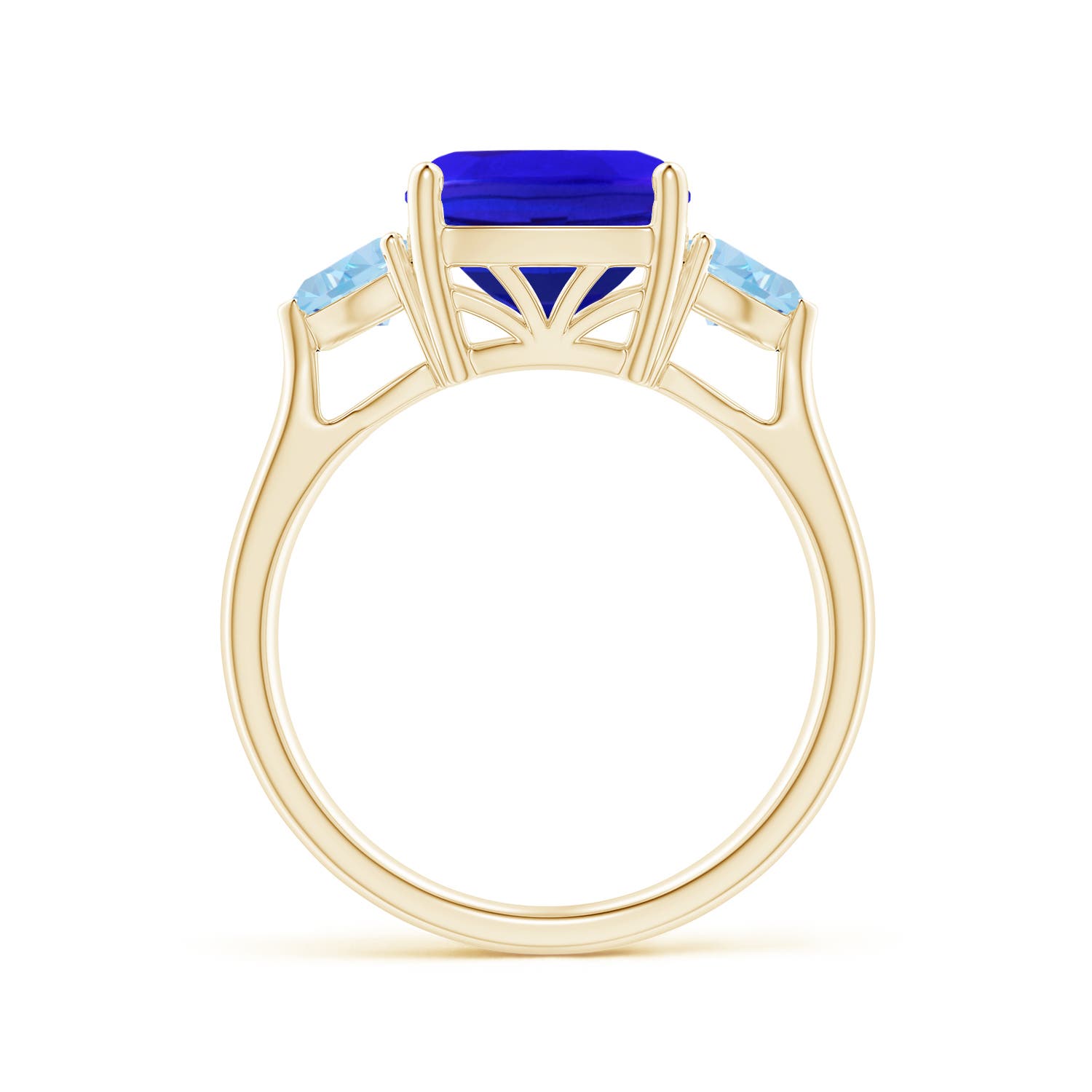 AAA - Tanzanite / 4.5 CT / 14 KT Yellow Gold