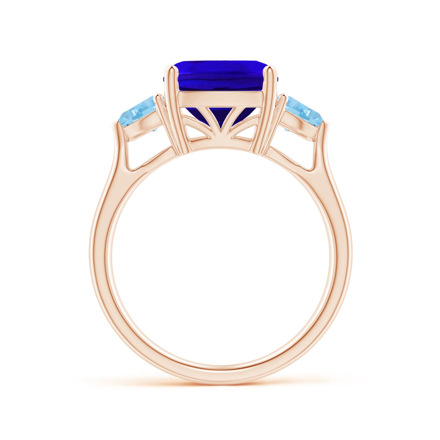 AAAA - Tanzanite / 4.5 CT / 14 KT Rose Gold