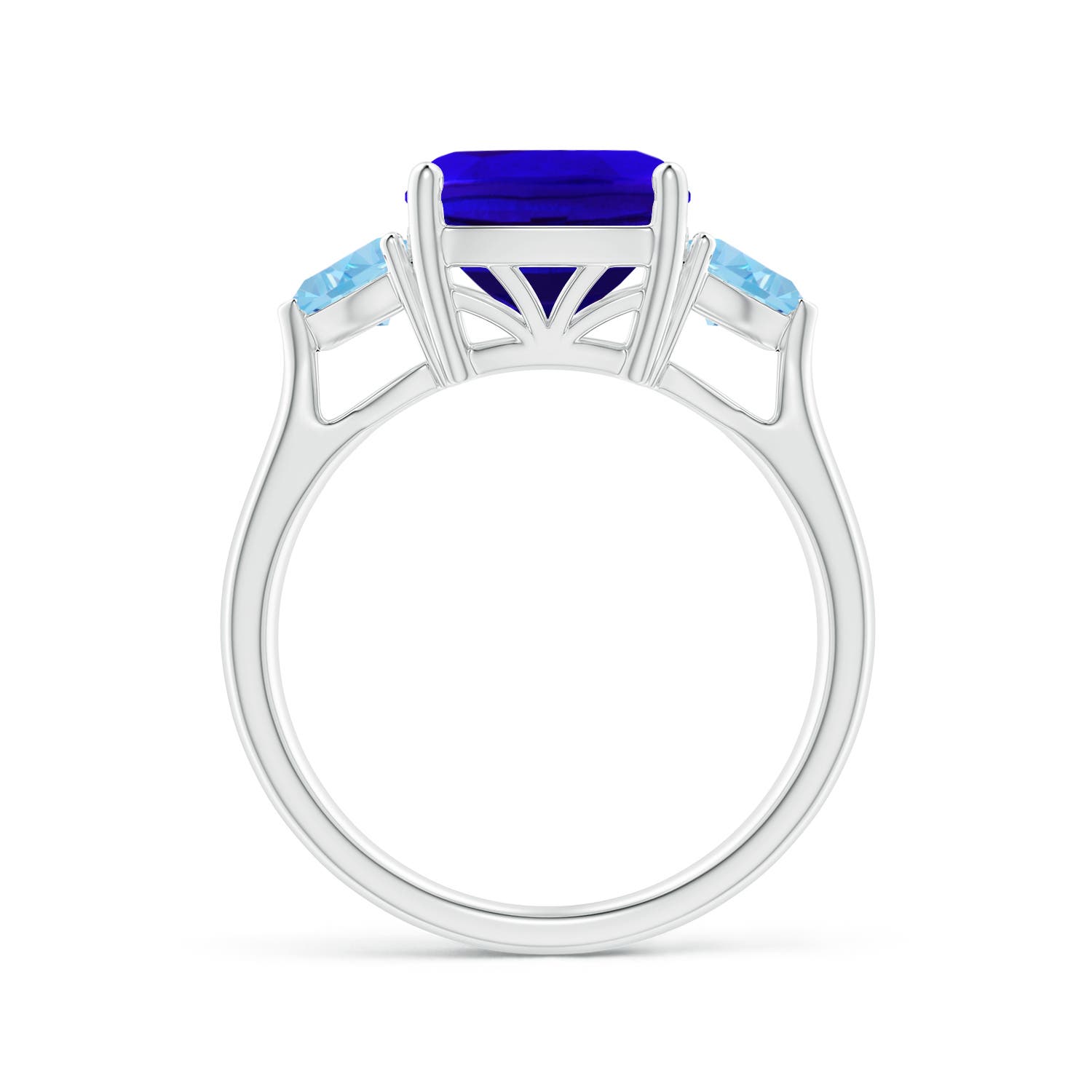 AAAA - Tanzanite / 4.5 CT / 14 KT White Gold