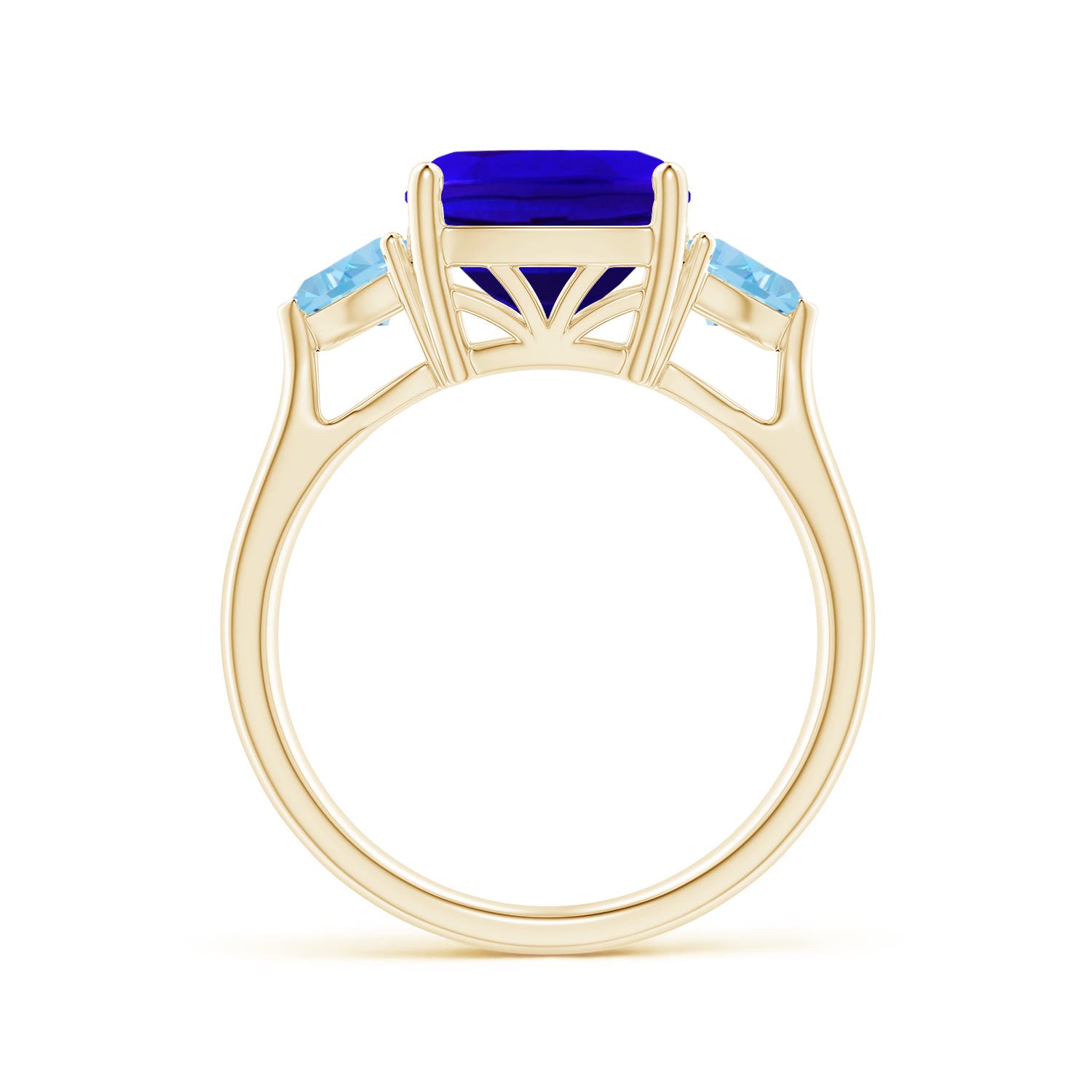 AAAA - Tanzanite / 4.5 CT / 14 KT Yellow Gold