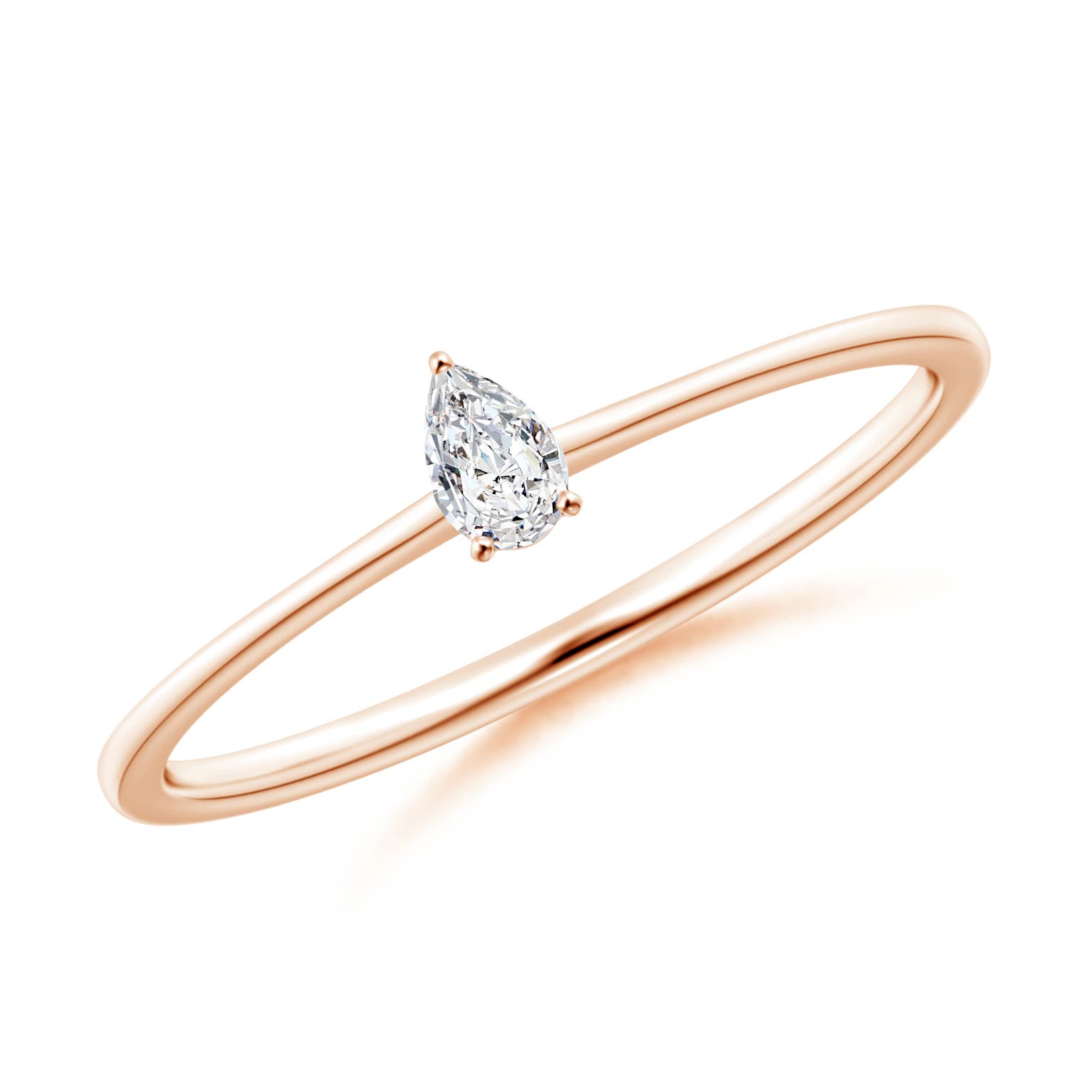 H, SI2 / 0.1 CT / 14 KT Rose Gold