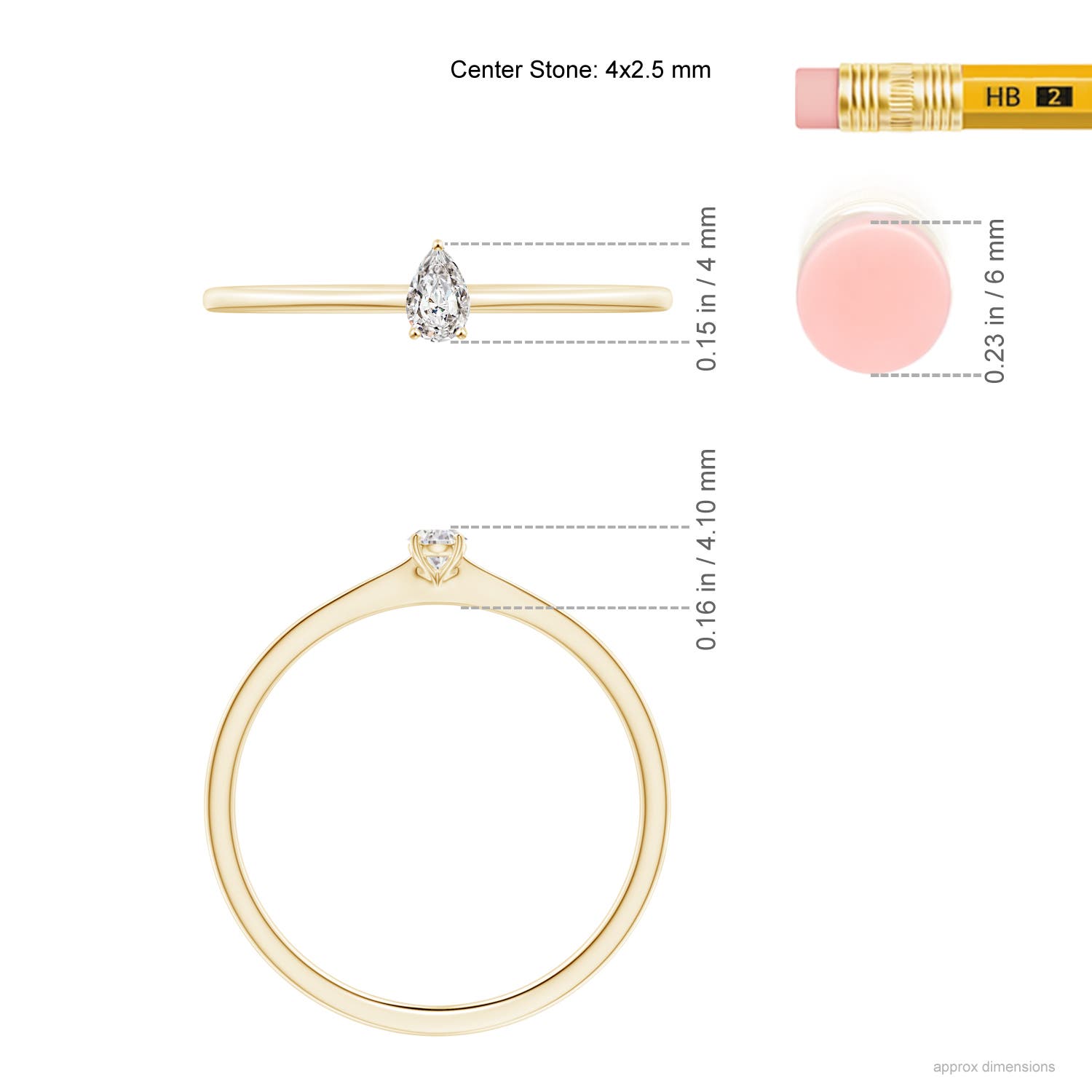 I-J, I1-I2 / 0.1 CT / 14 KT Yellow Gold