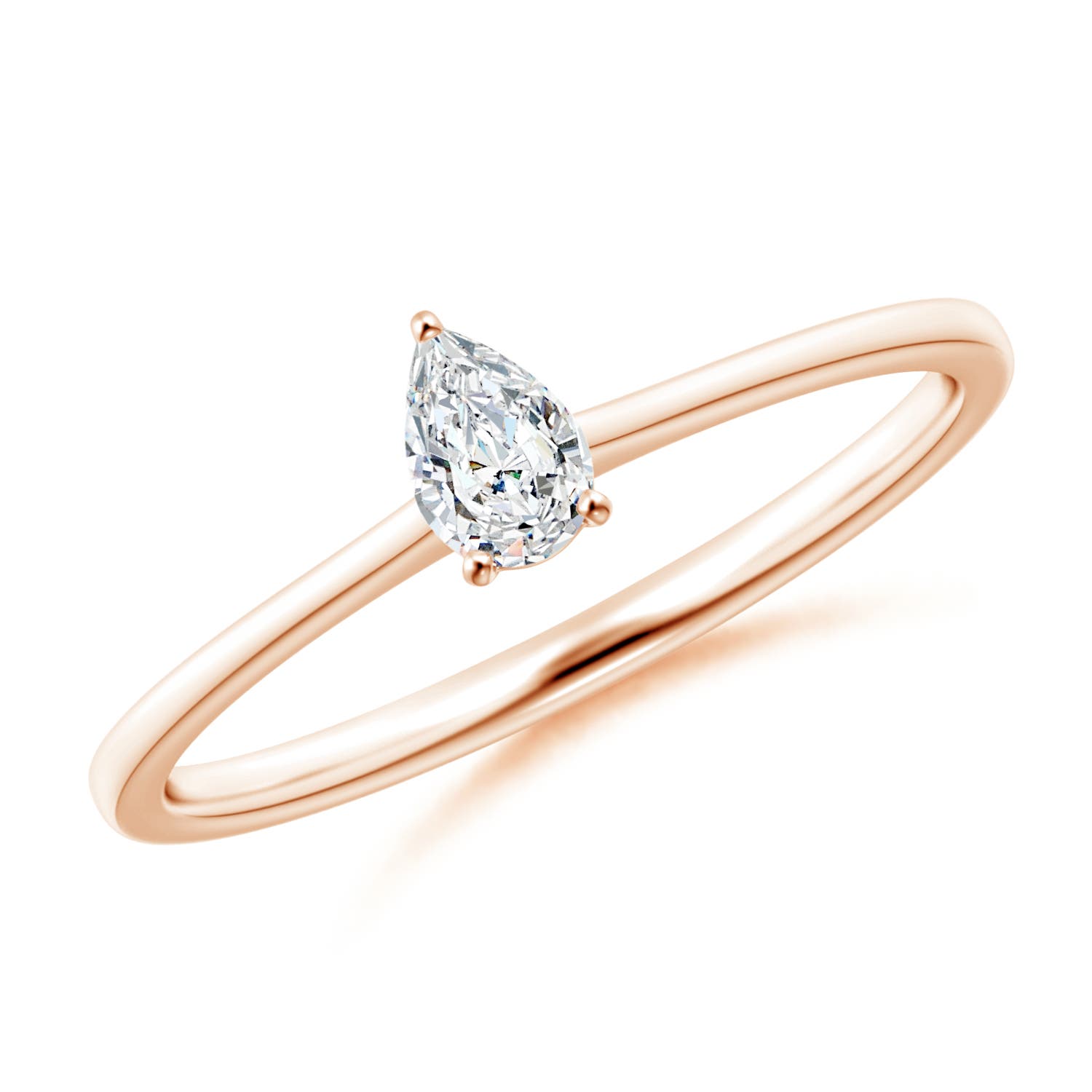 G, VS2 / 0.2 CT / 14 KT Rose Gold