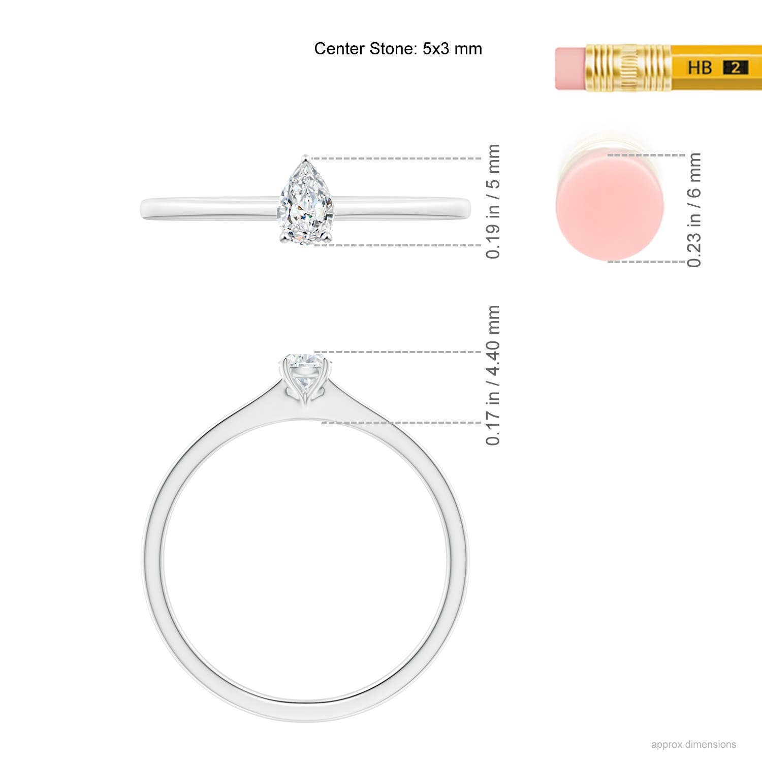 G, VS2 / 0.2 CT / 14 KT White Gold