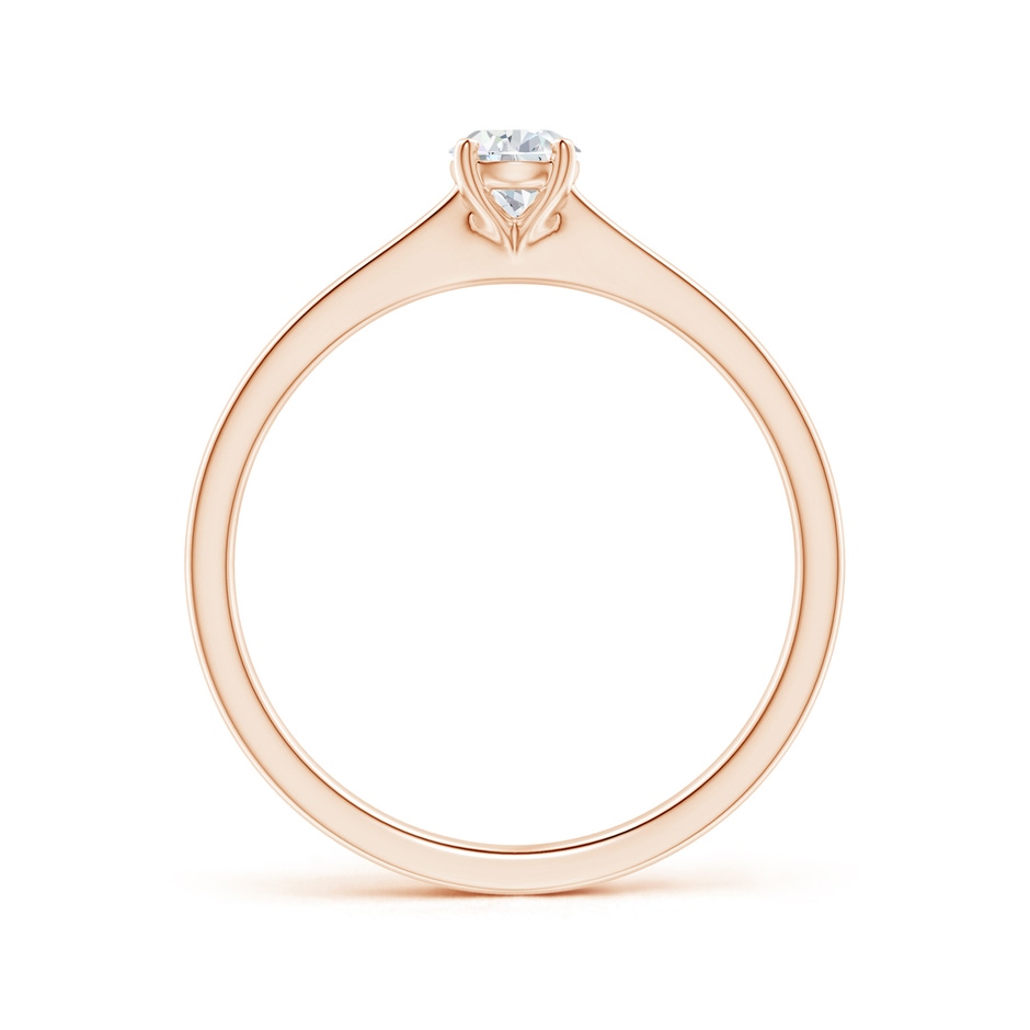 6x4mm GVS2 Pear-Shaped Diamond Solitaire Engagement Ring in Rose Gold side-1