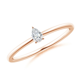 4x2.5mm GVS2 Solitaire Pear-Shaped Diamond Engagement Ring in Rose Gold