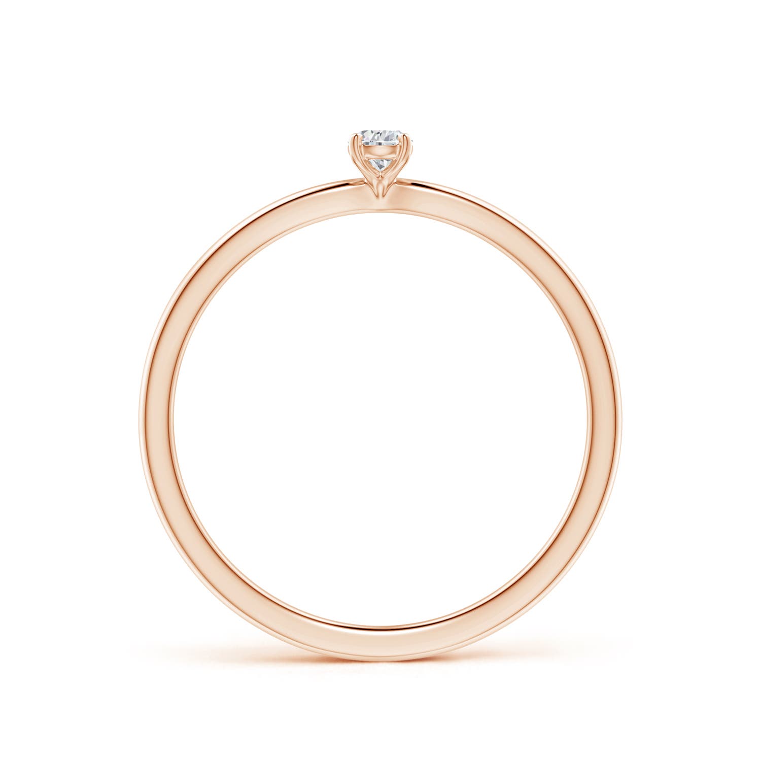 H, SI2 / 0.1 CT / 14 KT Rose Gold