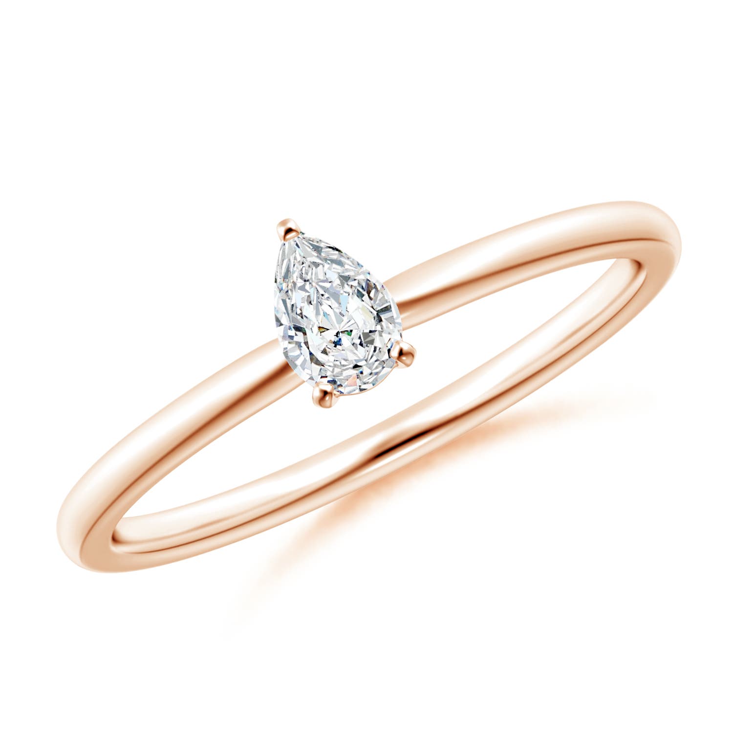 G, VS2 / 0.2 CT / 14 KT Rose Gold