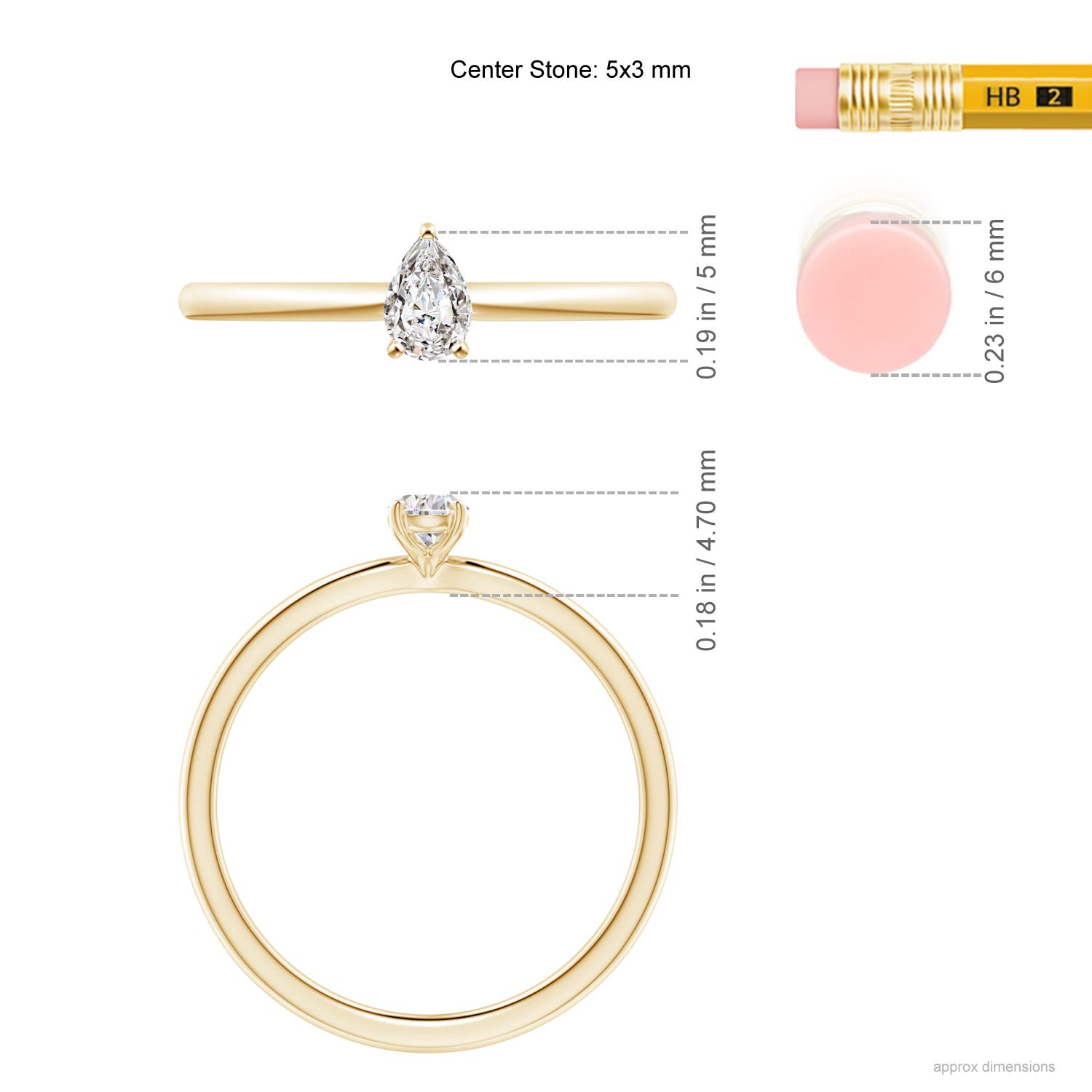 I-J, I1-I2 / 0.2 CT / 14 KT Yellow Gold