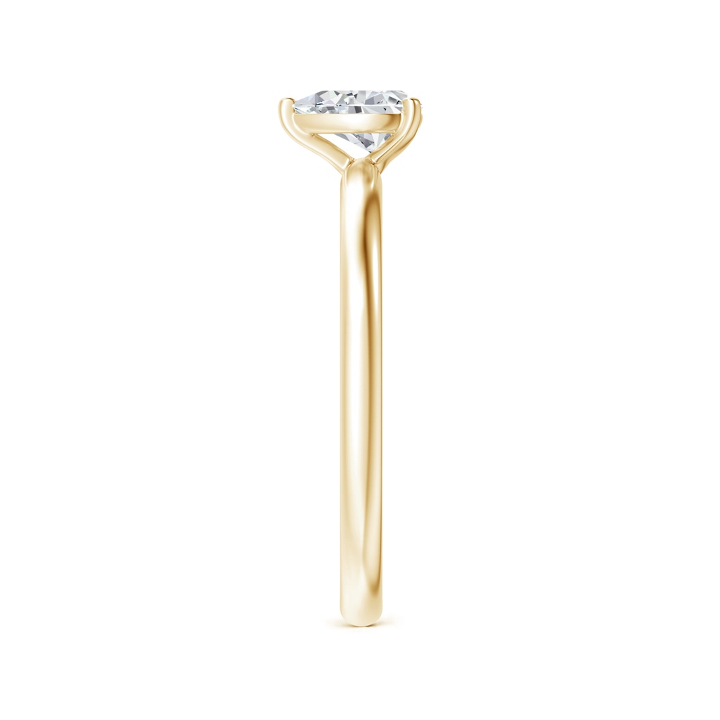 6x4mm HSI2 Solitaire Pear-Shaped Diamond Engagement Ring in Yellow Gold Side-2