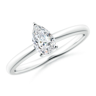 7x5mm GVS2 Solitaire Pear-Shaped Diamond Engagement Ring in P950 Platinum