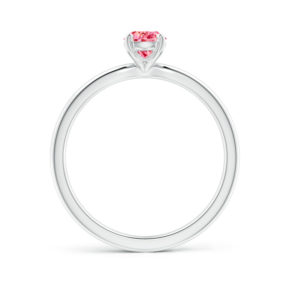 7x5mm AAAA Solitaire Pear-Shaped Fancy Intense Pink Diamond Engagement Ring in P950 Platinum side 199