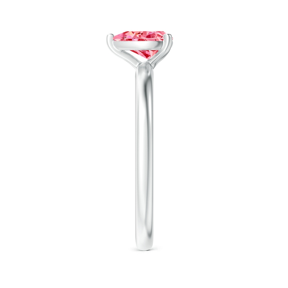 7x5mm AAAA Solitaire Pear-Shaped Fancy Intense Pink Diamond Engagement Ring in P950 Platinum side 299